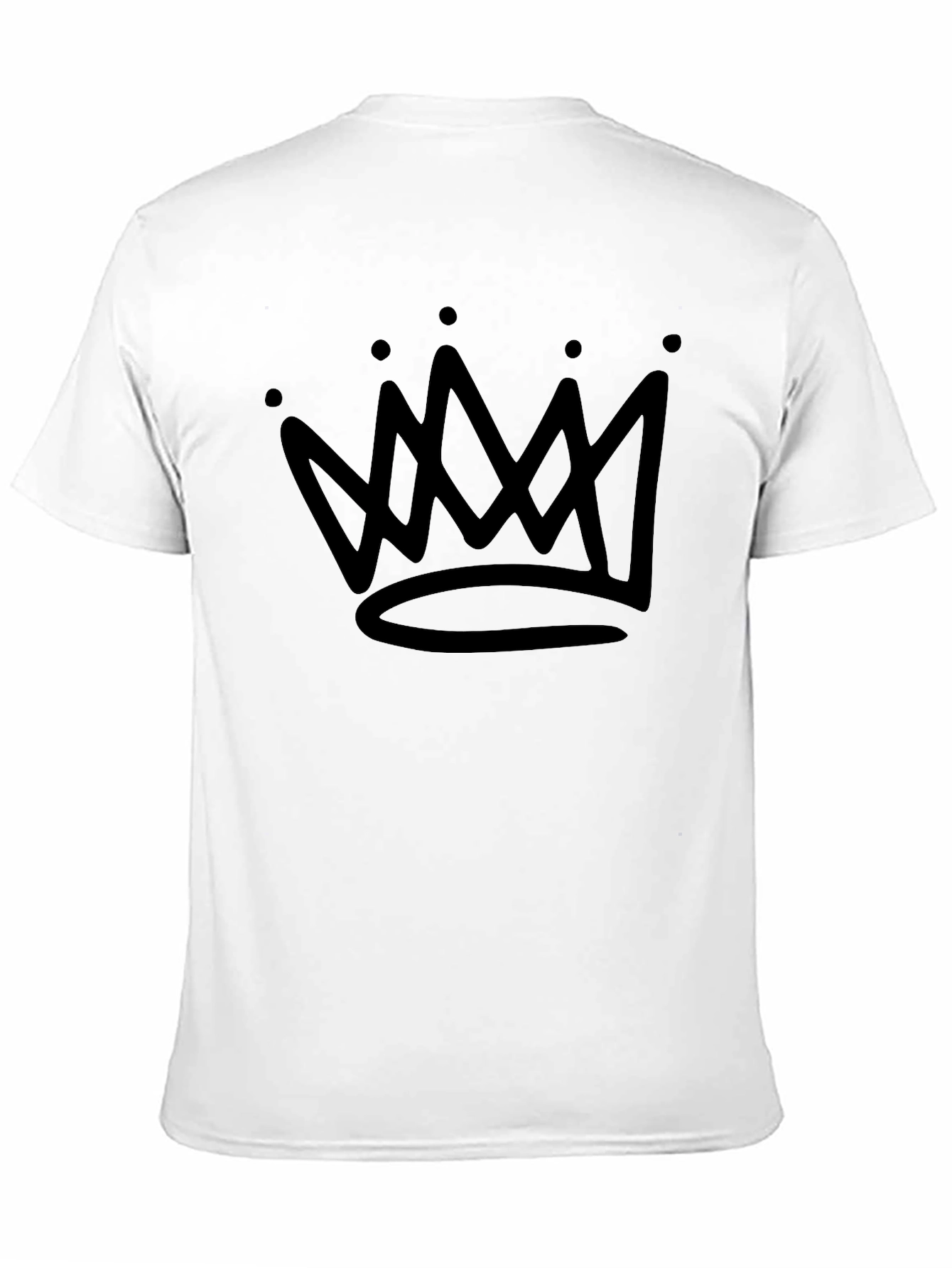 Crown Graphic Mens Black T-Shirt