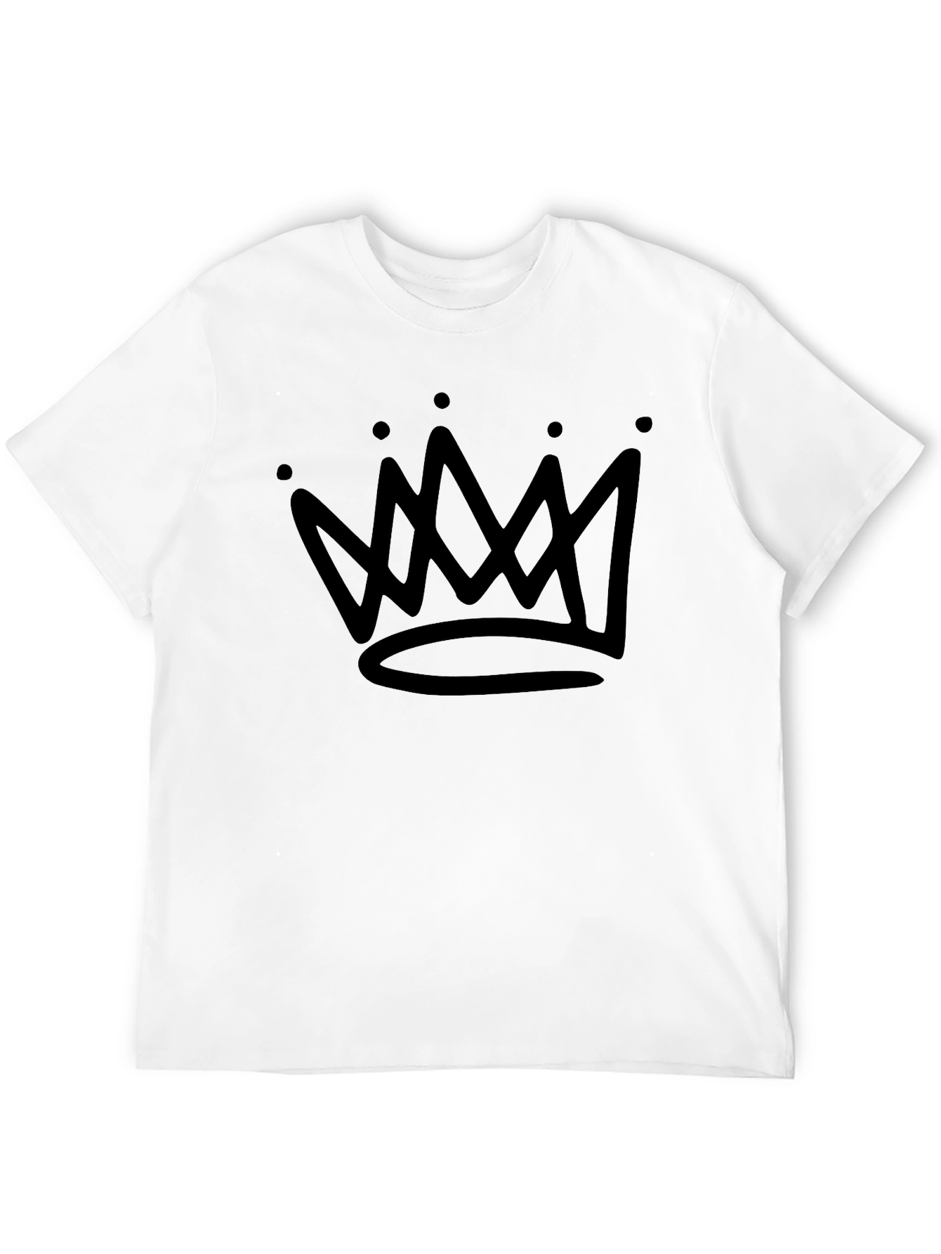 Crown Graphic Mens Black T-Shirt