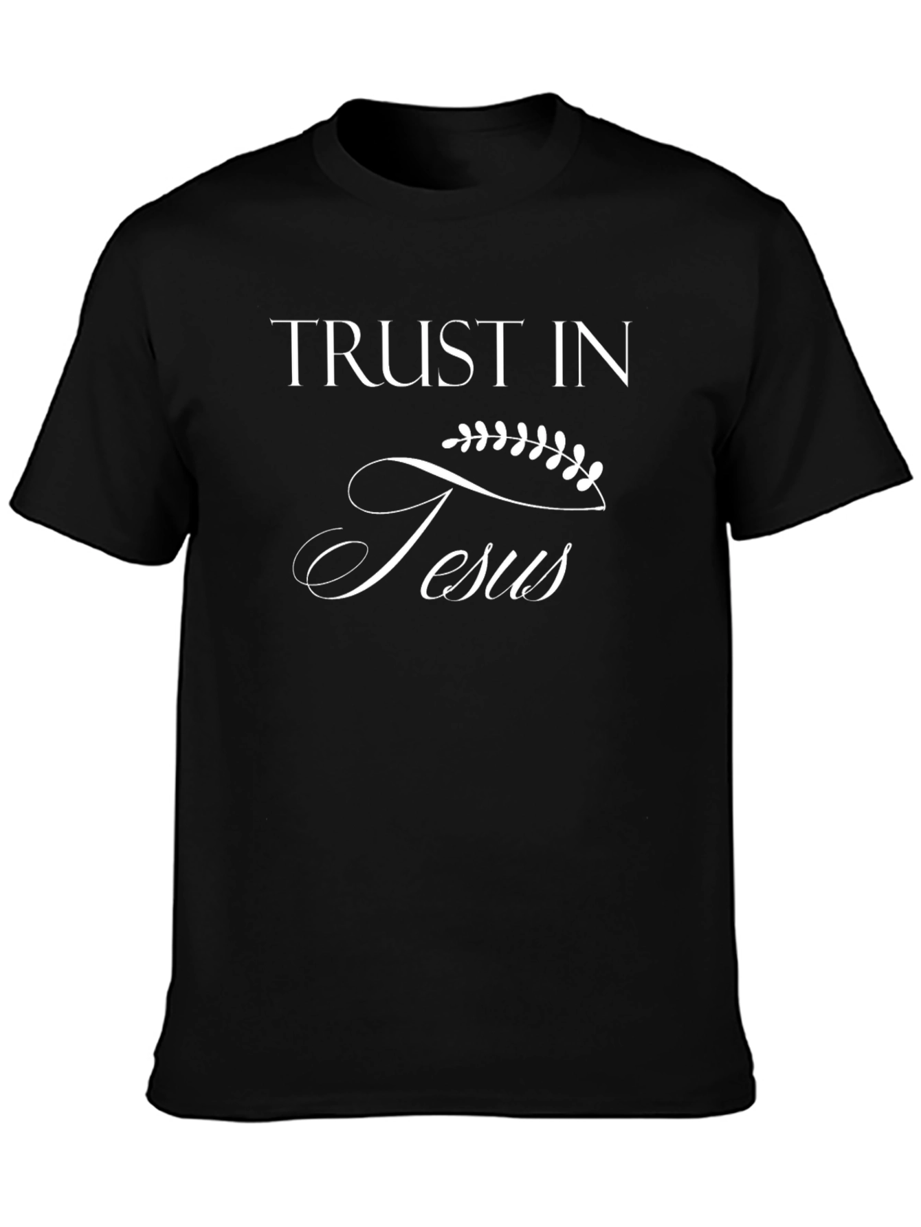 Trust in Jesus Christian T-Shirt - Black