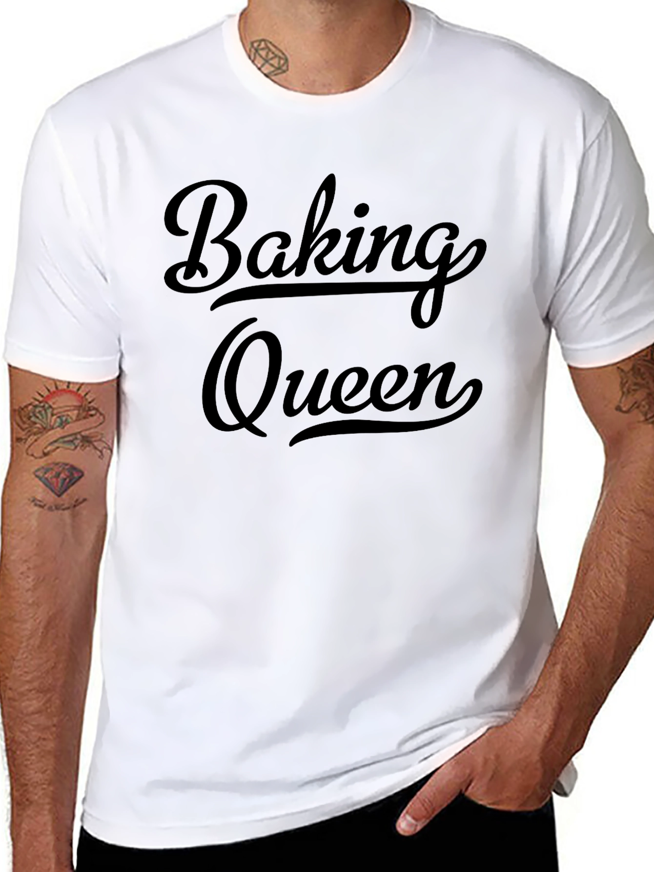 Baking Queen Graphic Tee - Black