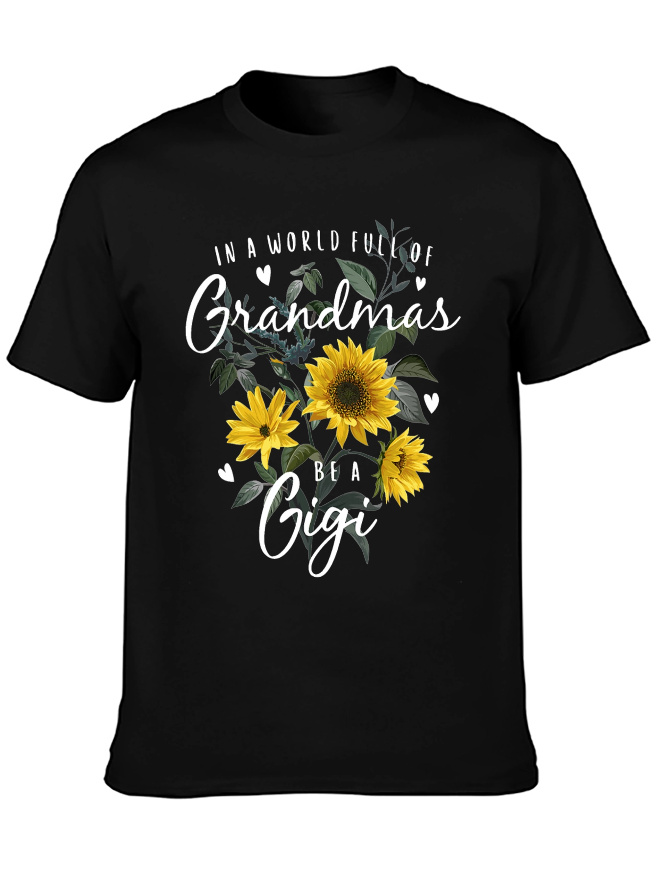Grandma Gigi Sunflower Graphic T-Shirt