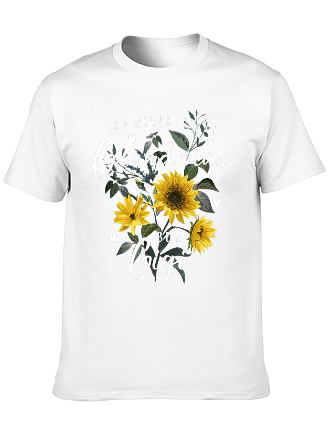 Grandma Gigi Sunflower Graphic T-Shirt