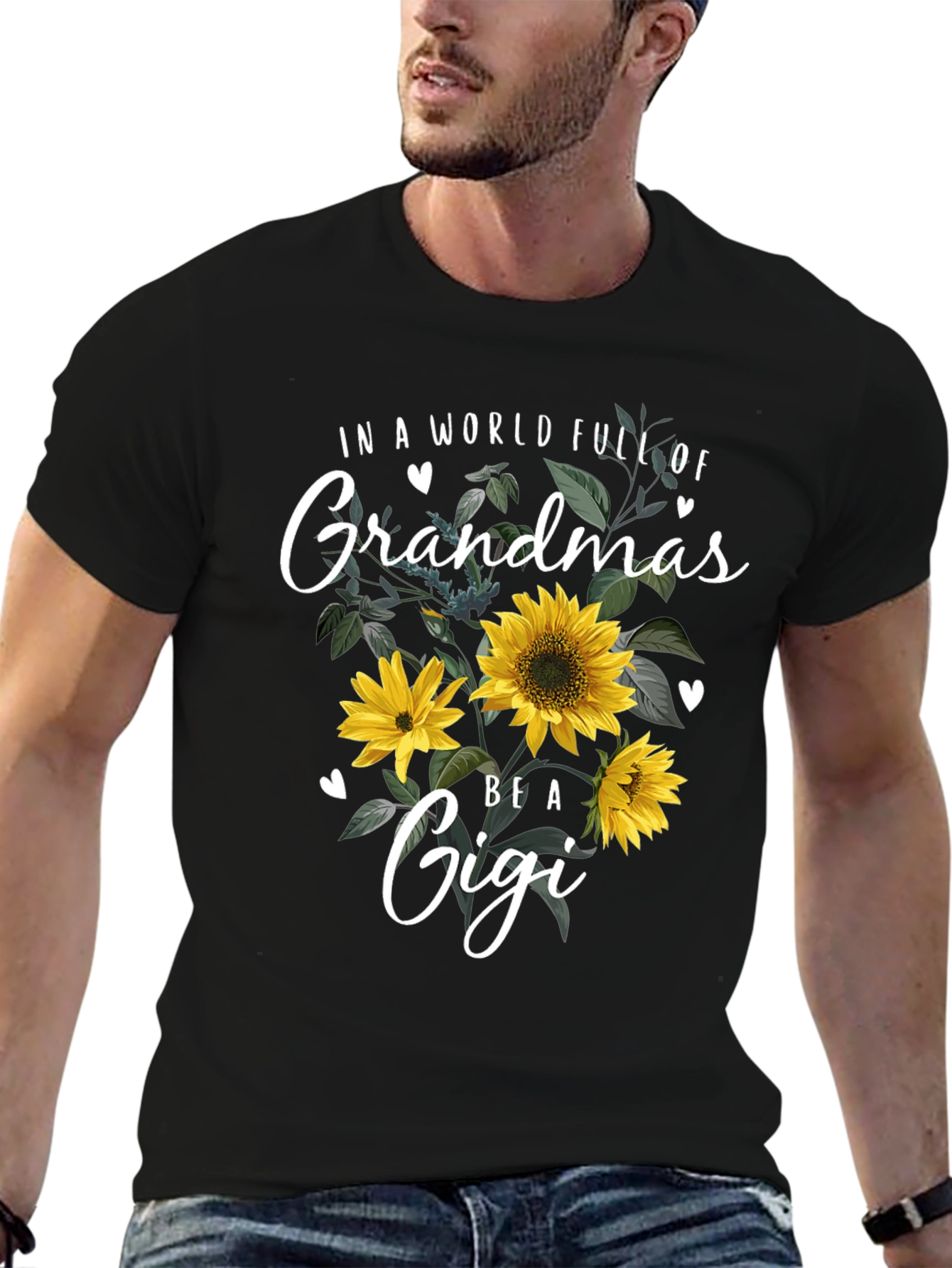 Grandma Gigi Sunflower Graphic T-Shirt