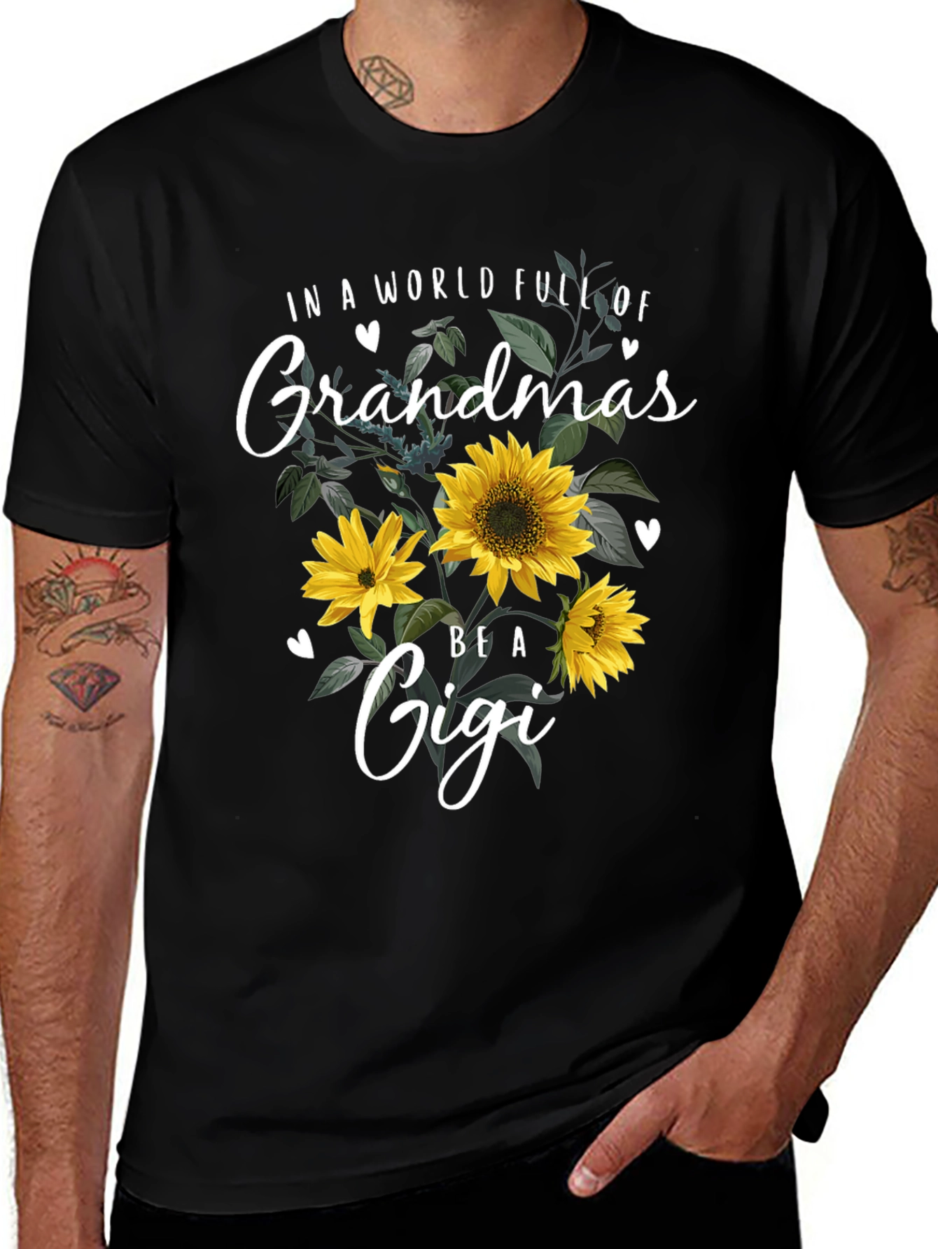 Grandma Gigi Sunflower Graphic T-Shirt