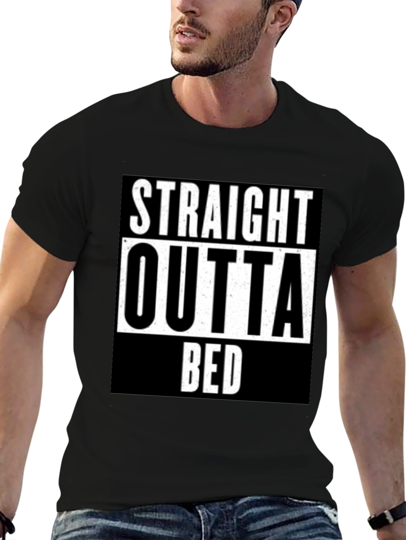 Straight Outta Bed Graphic Tee - Relaxed Fit
