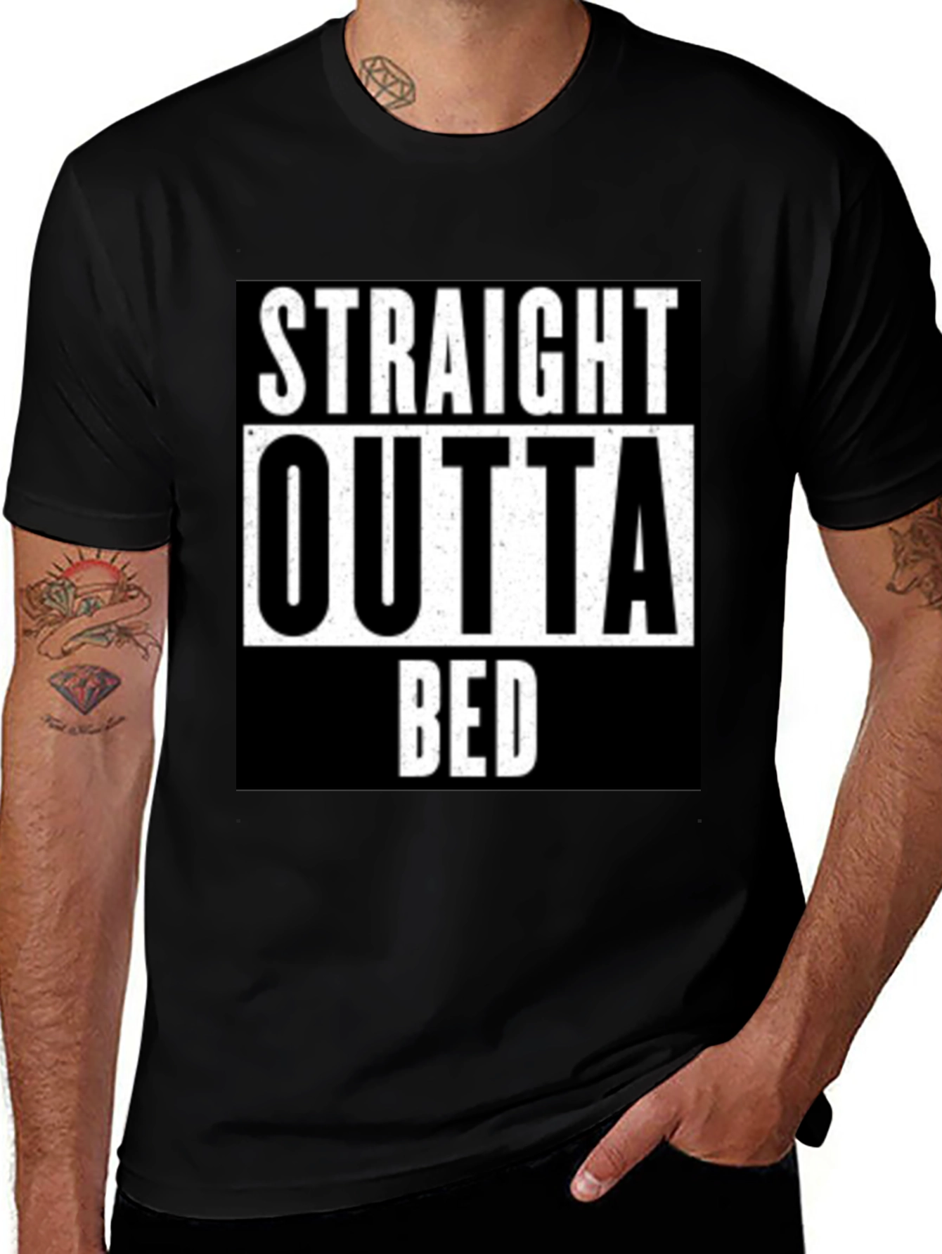 Straight Outta Bed Graphic Tee - Relaxed Fit