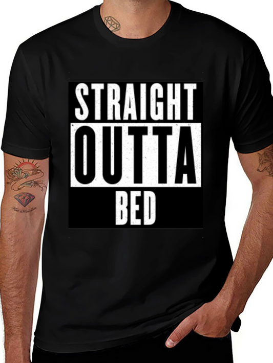 Straight Outta Bed Graphic Tee - Relaxed Fit