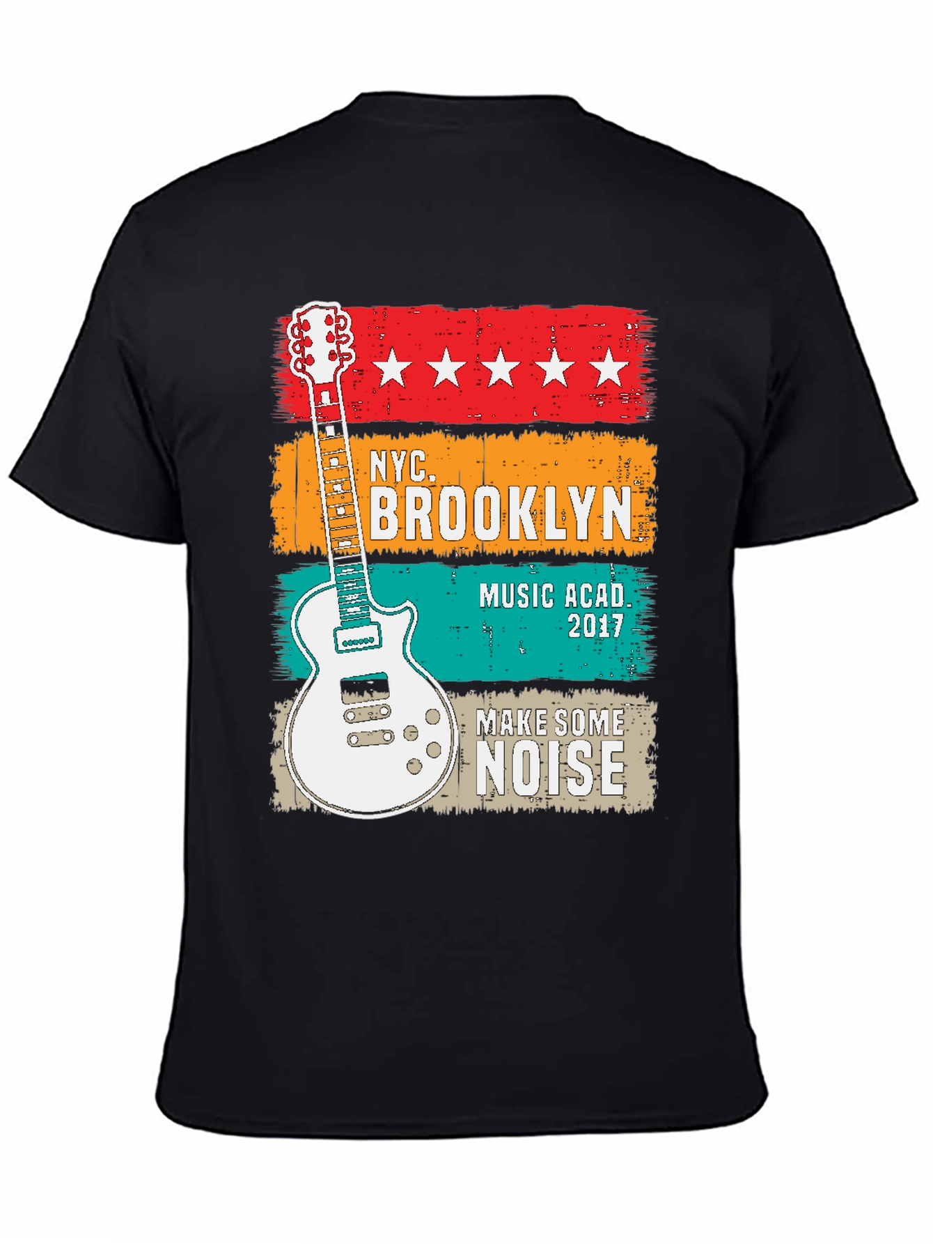 NYC Brooklyn Music Academy Guitar T-Shirt