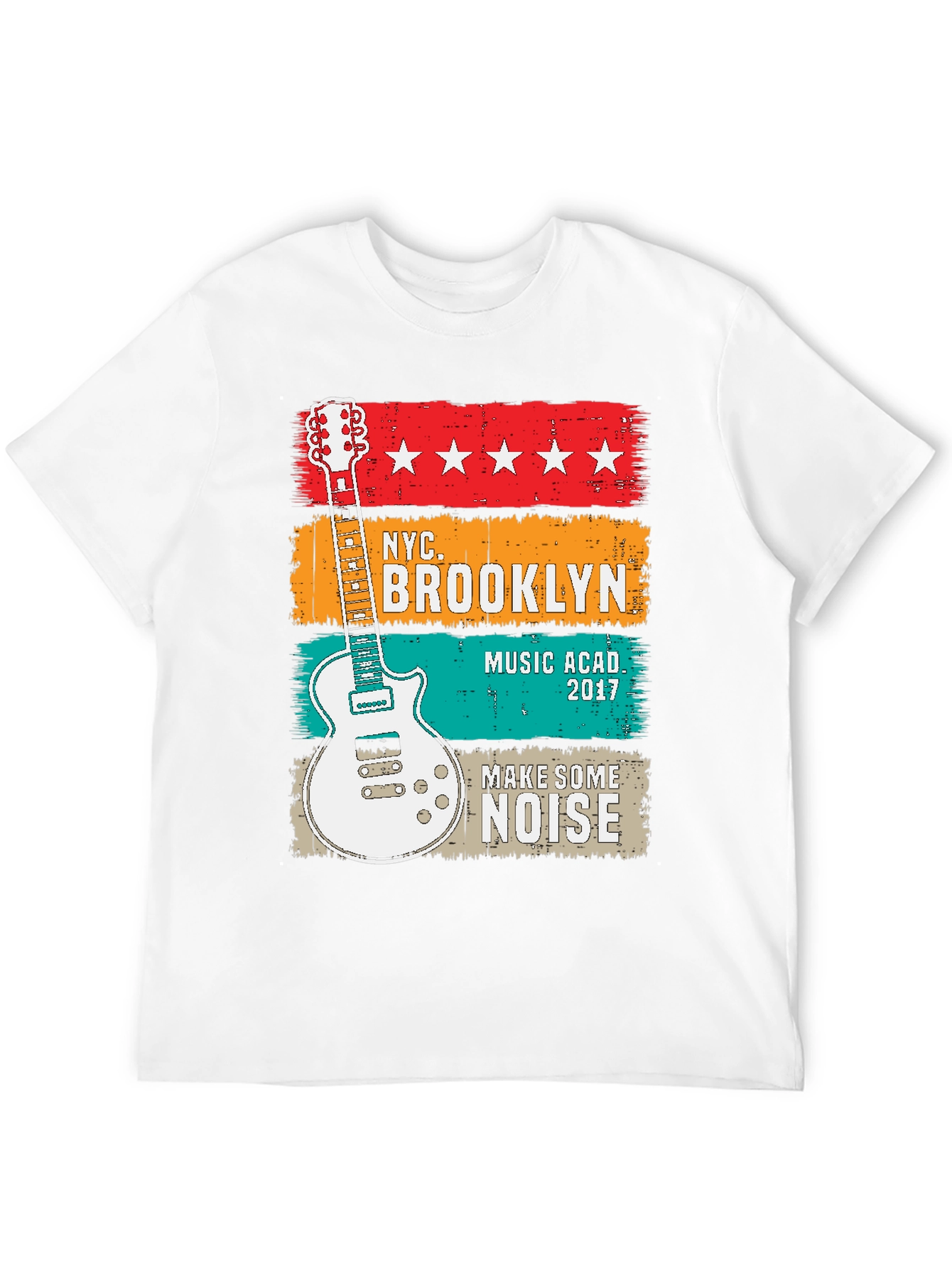 NYC Brooklyn Music Academy Guitar T-Shirt