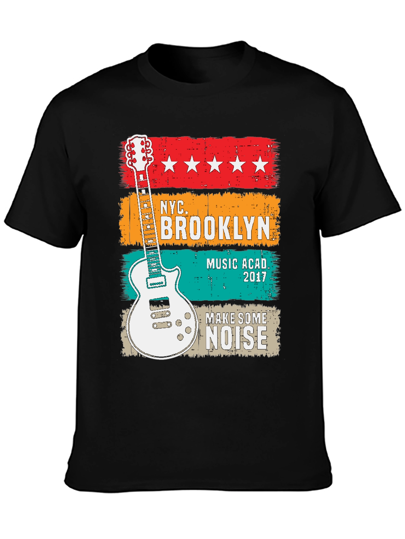 NYC Brooklyn Music Academy Guitar T-Shirt