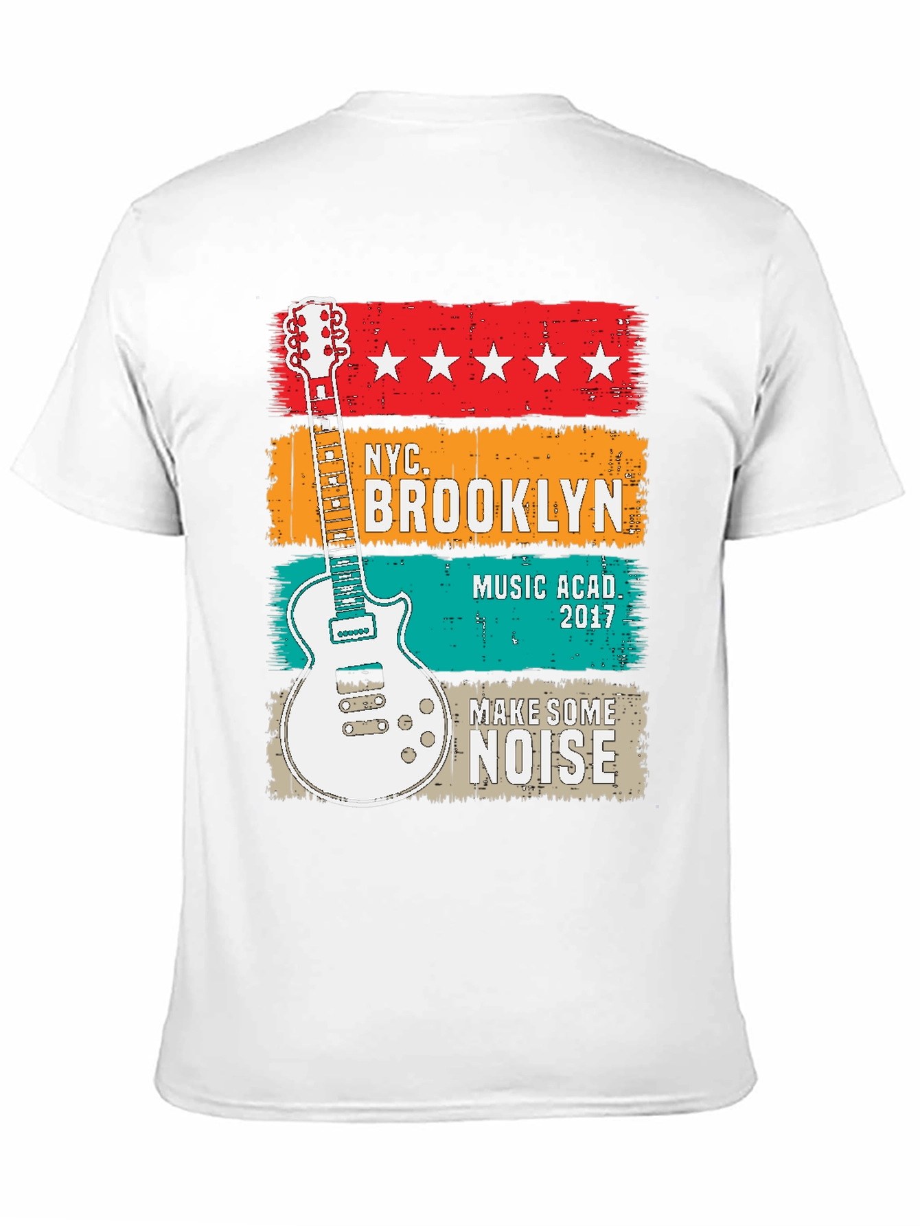NYC Brooklyn Music Academy Guitar T-Shirt