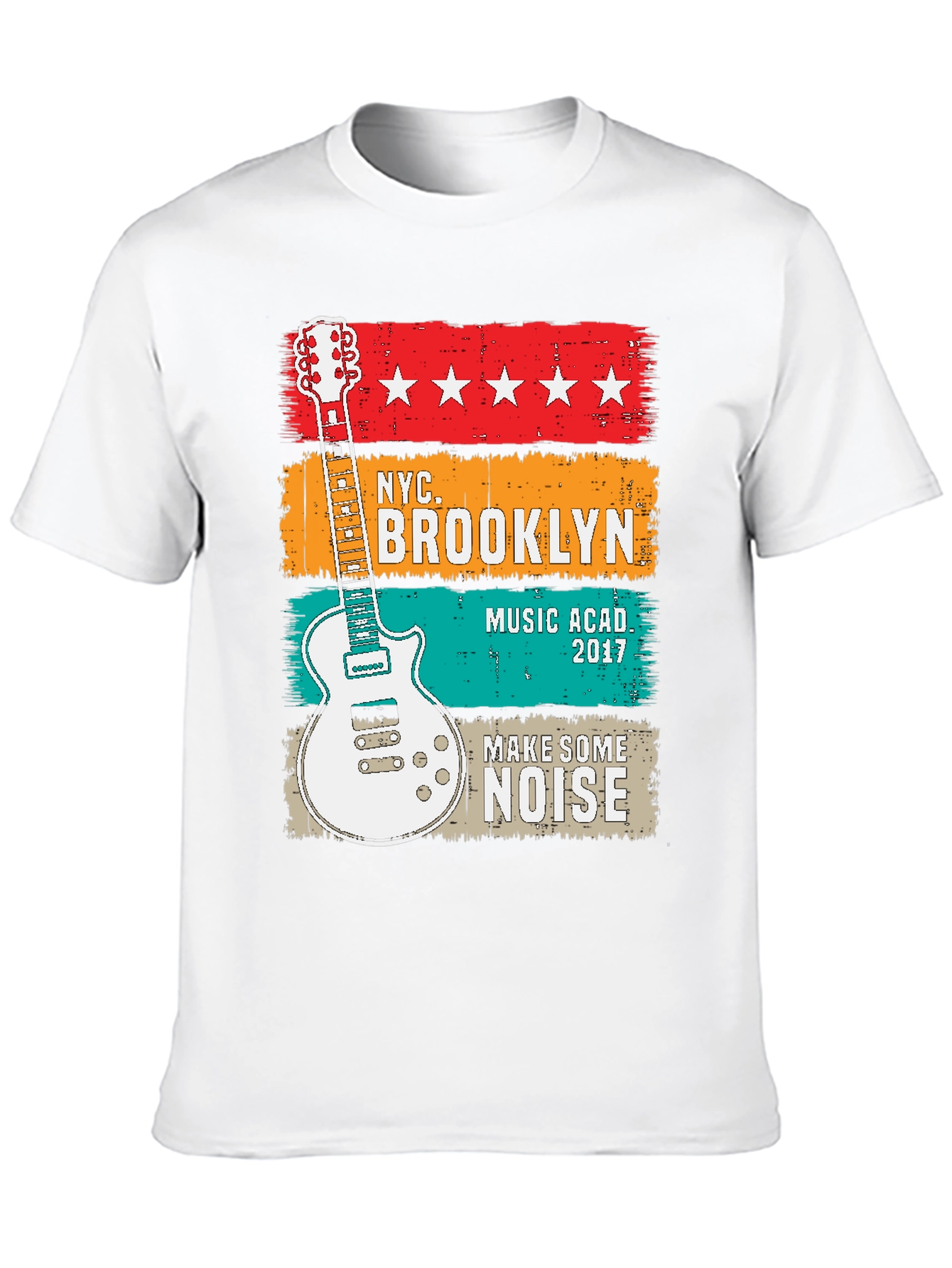 NYC Brooklyn Music Academy Guitar T-Shirt