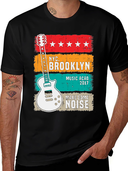 NYC Brooklyn Music Academy Guitar T-Shirt