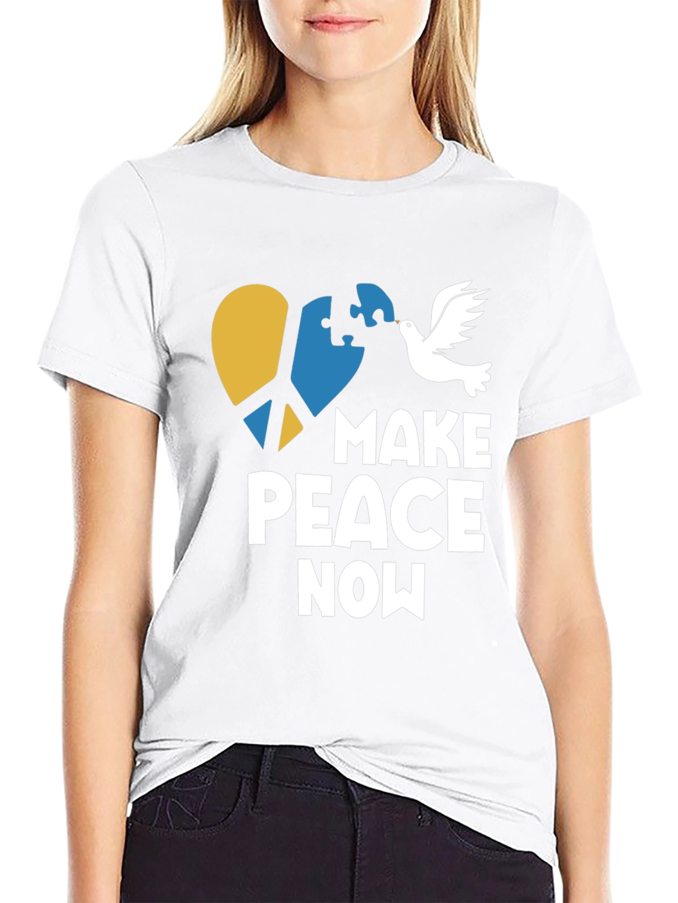 Make Peace Now T-Shirt - Ukraine Support