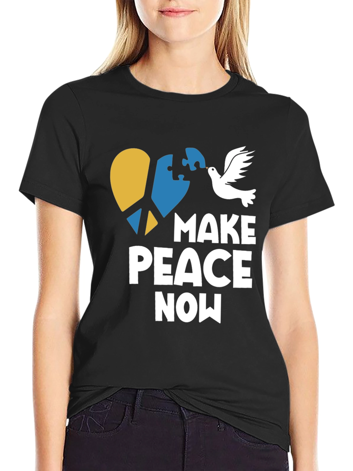 Make Peace Now T-Shirt - Ukraine Support