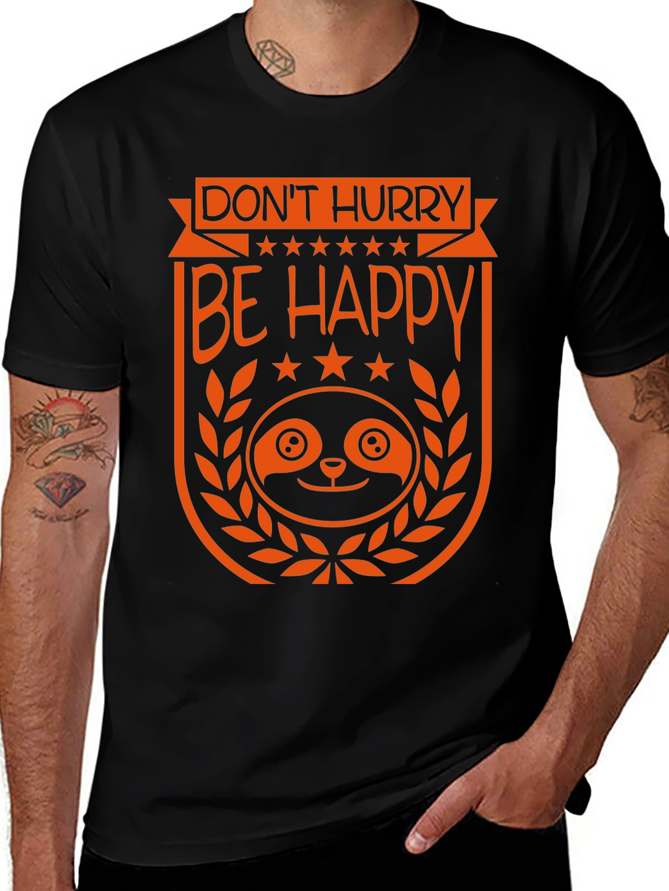 Dont Hurry Be Happy Graphic Tee