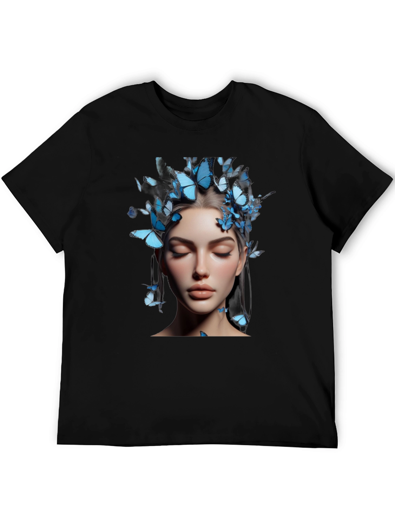 Butterfly Adorned Woman Graphic Tee