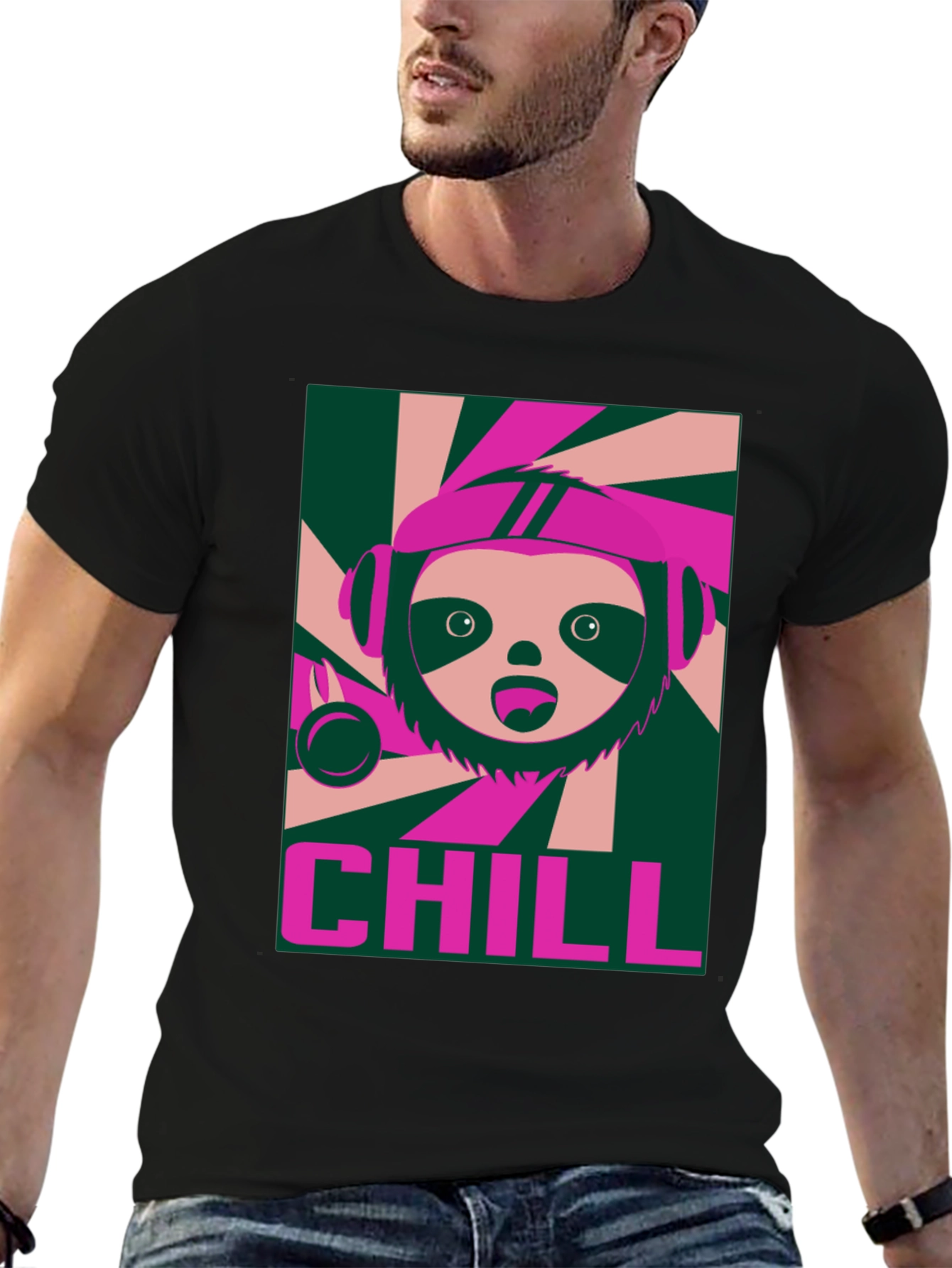 Chill Sloth Graphic Tee - Relaxed Vibe