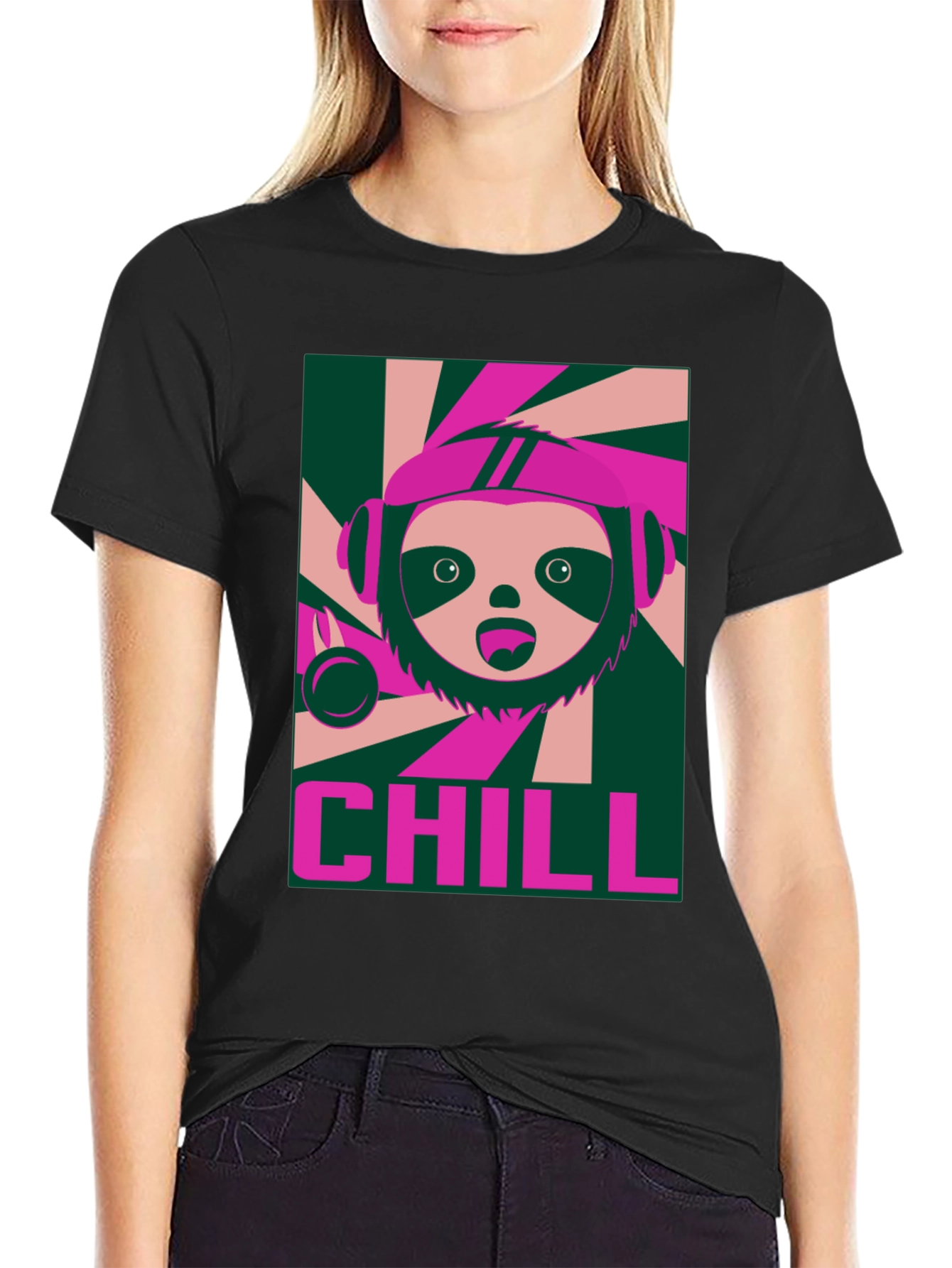 Chill Sloth Graphic Tee - Relaxed Vibe