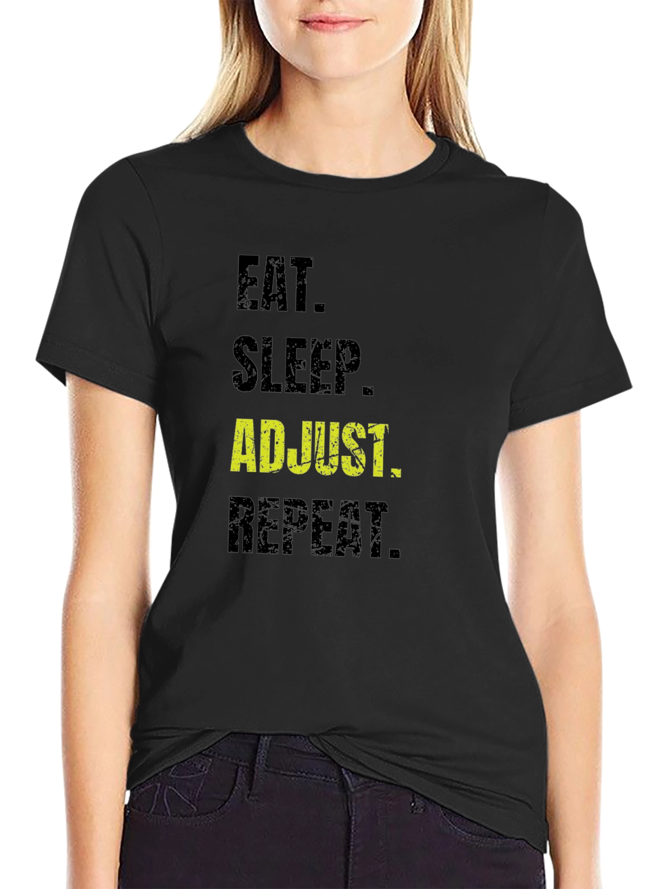 Eat Sleep Adjust Repeat T-Shirt Funny Chiropractic