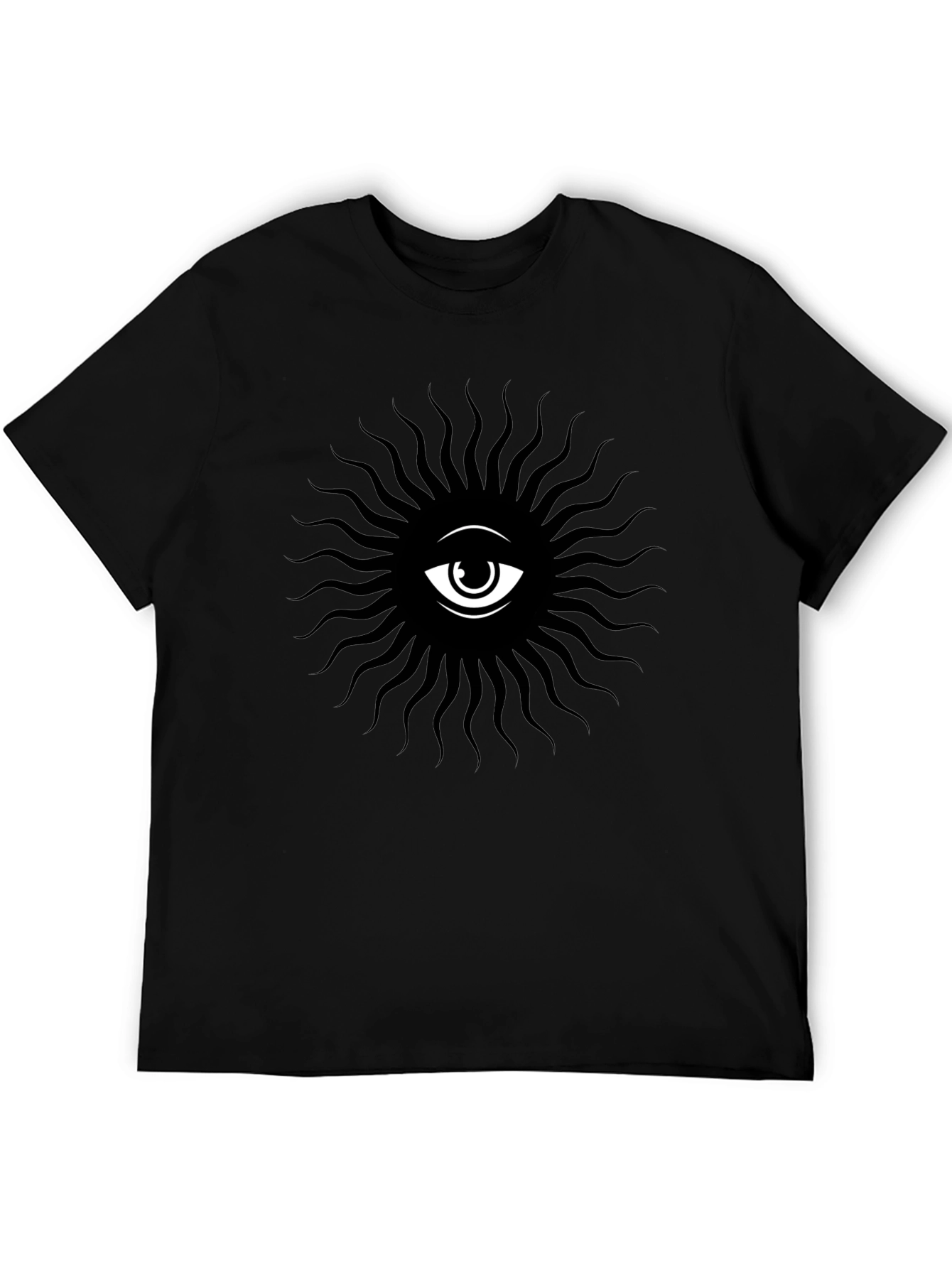 Eye Sunburst Graphic T-Shirt - Black