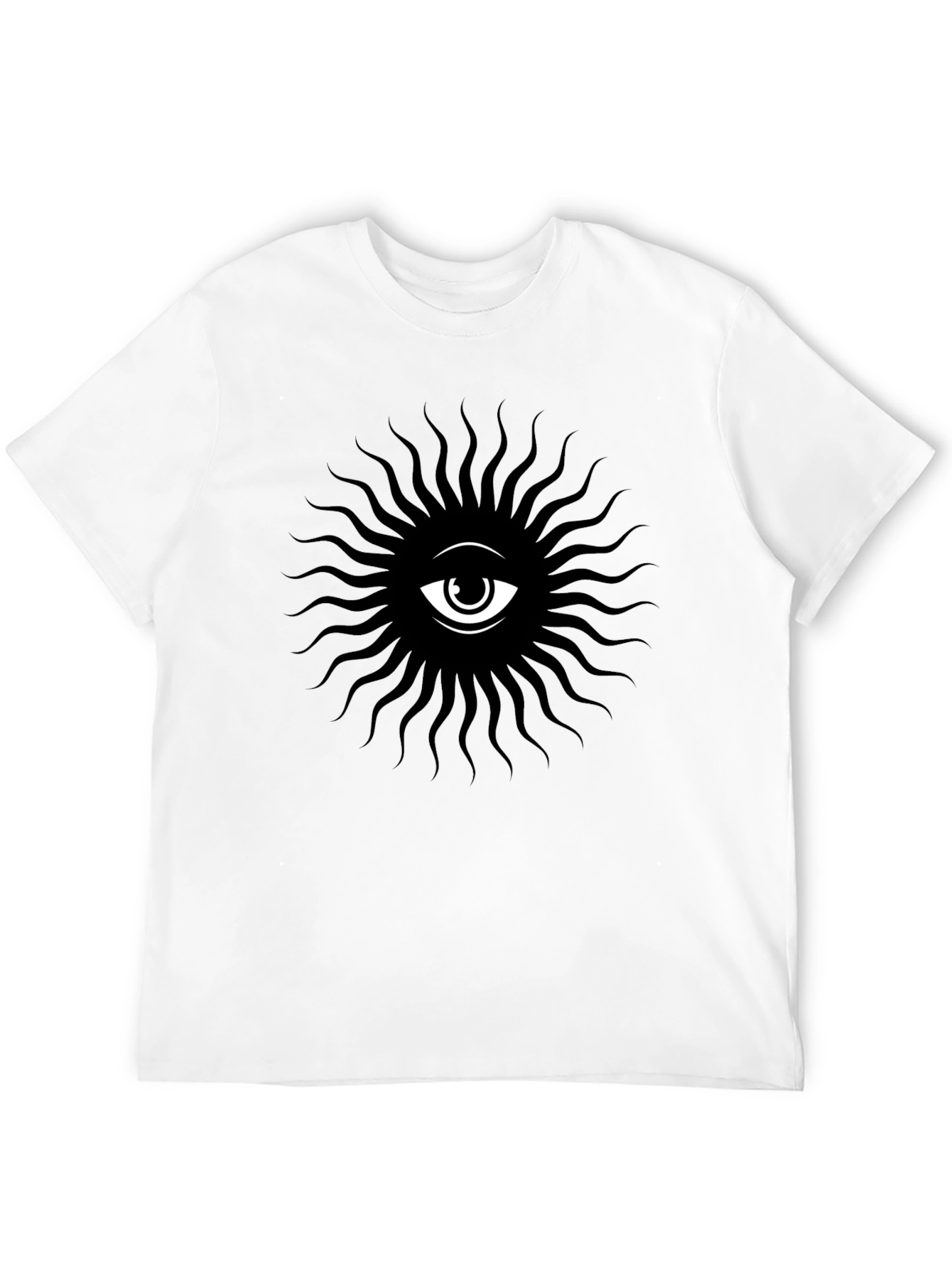 Eye Sunburst Graphic T-Shirt - Black