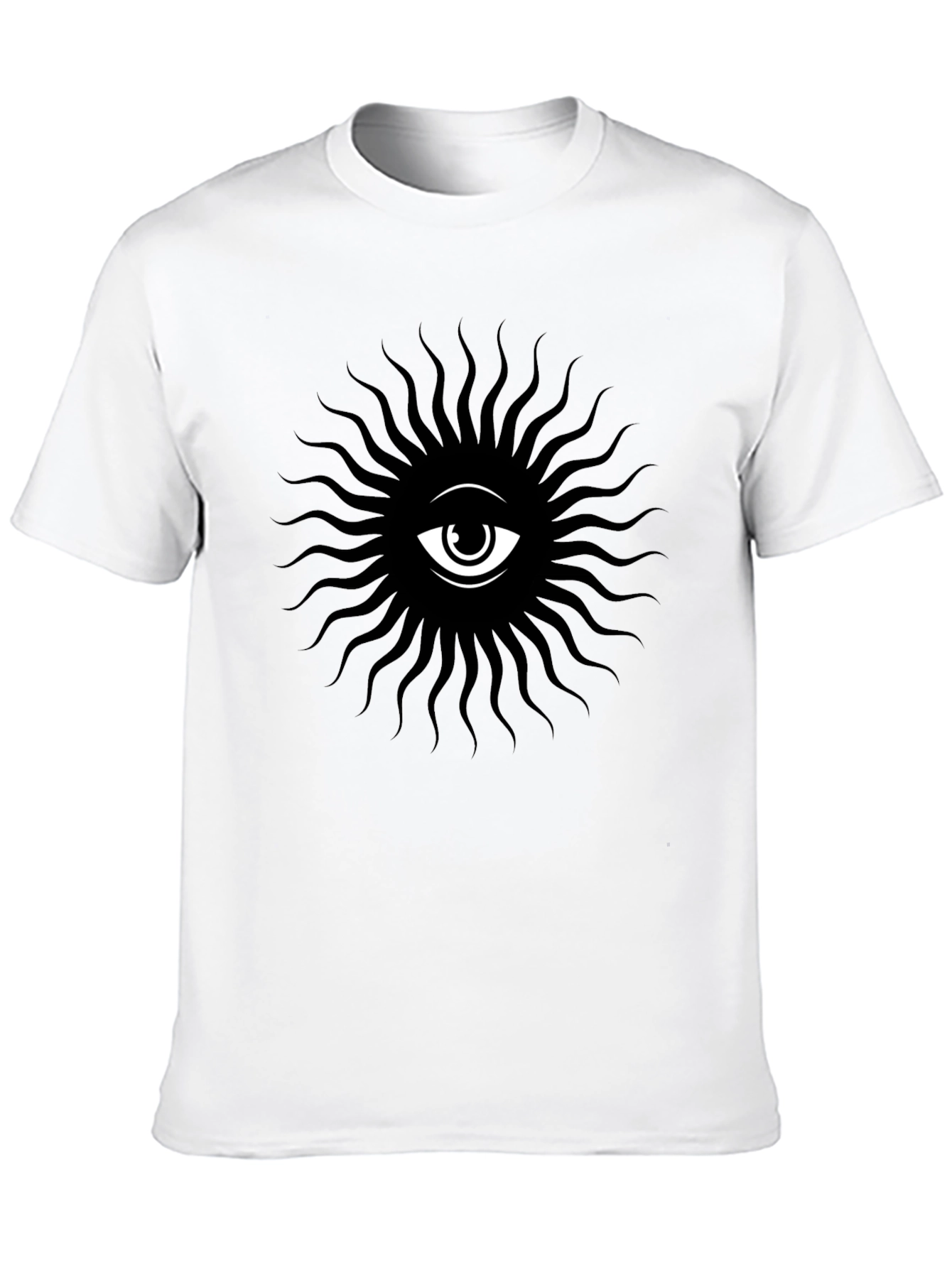 Eye Sunburst Graphic T-Shirt - Black