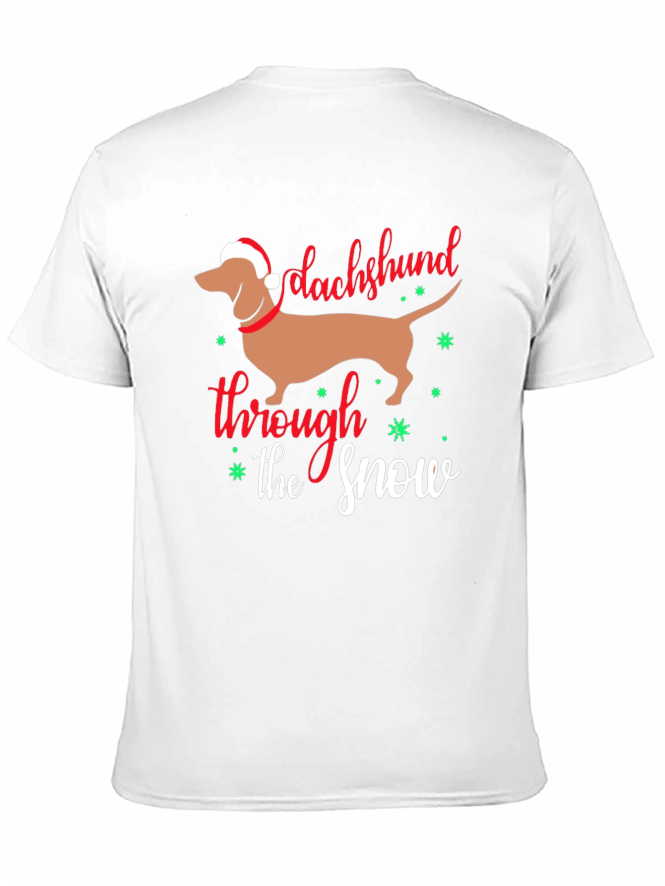 Dachshund Through the Snow Christmas T-Shirt