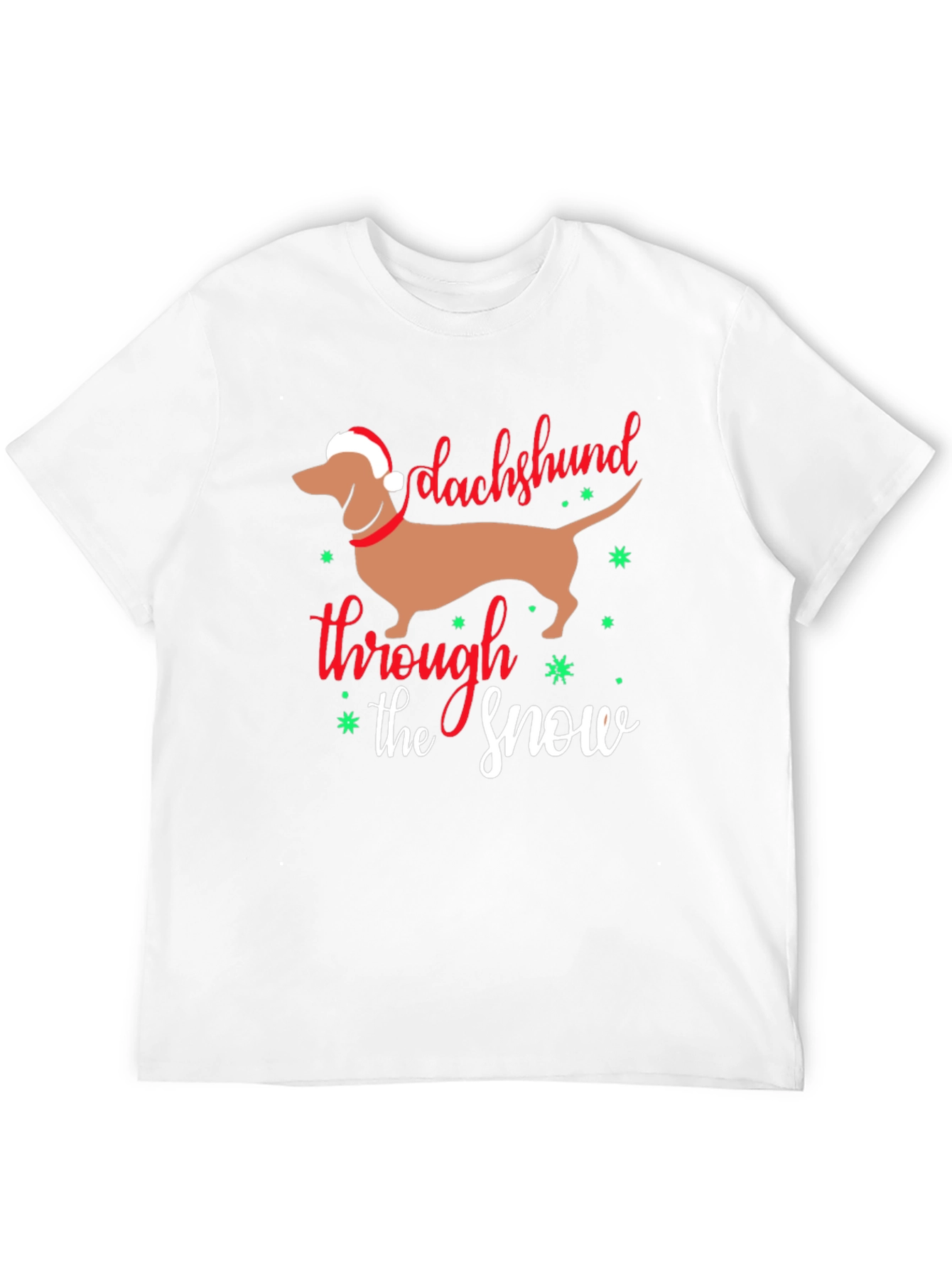 Dachshund Through the Snow Christmas T-Shirt