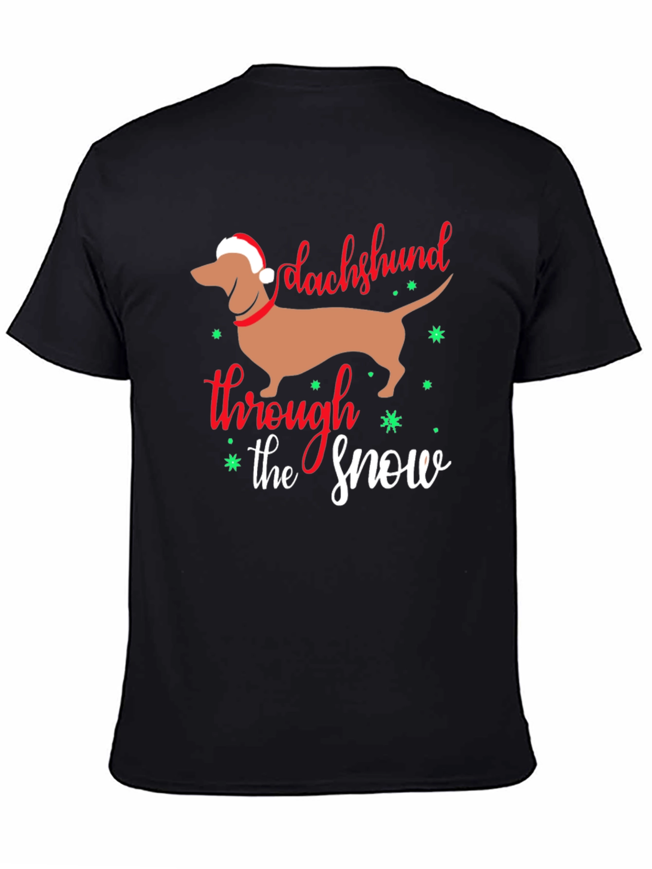 Dachshund Through the Snow Christmas T-Shirt
