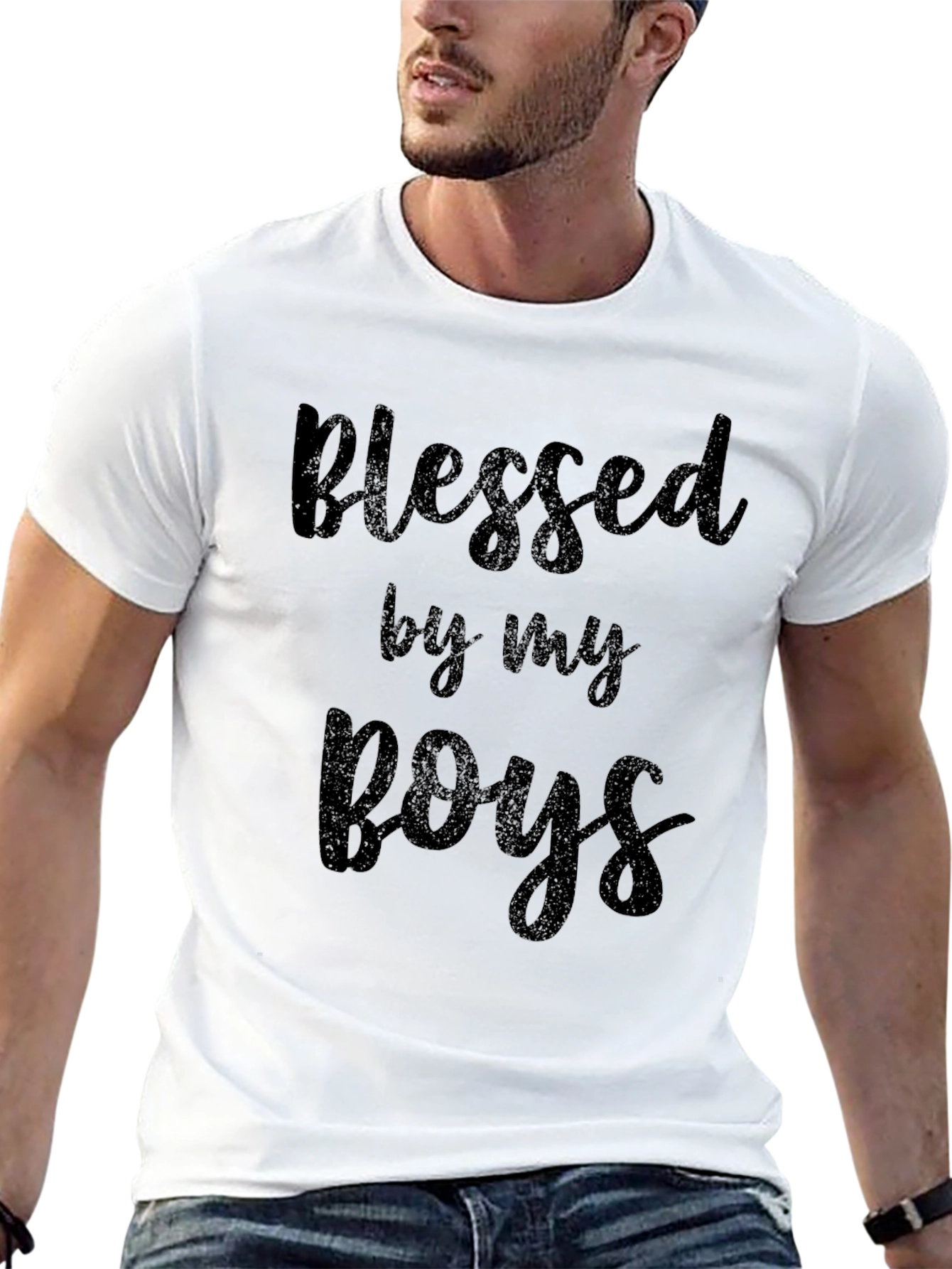 Blessed By My Boys Graphic Tee