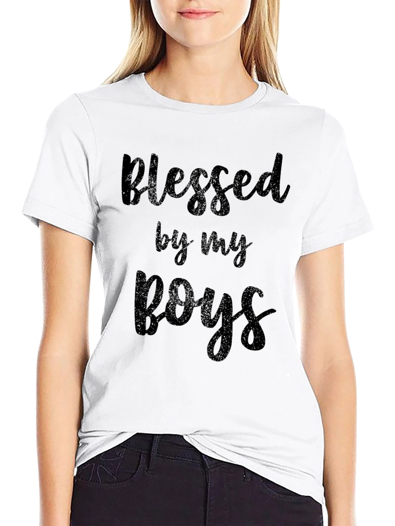 Blessed By My Boys Graphic Tee