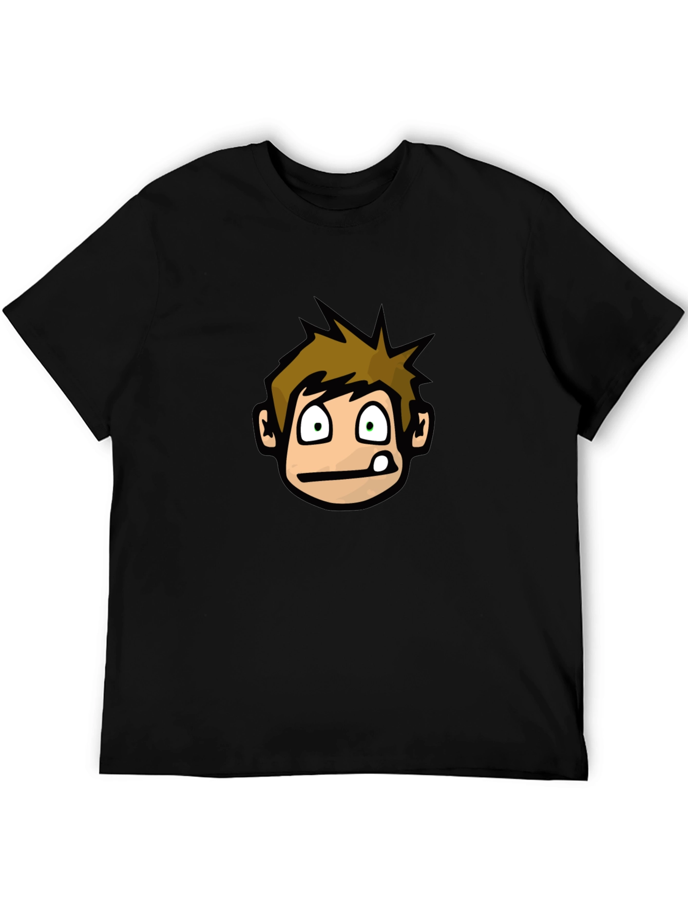 Cartoon Character Graphic Black T-Shirt