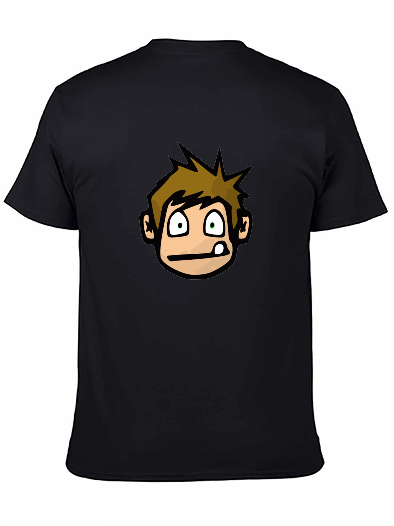 Cartoon Character Graphic Black T-Shirt