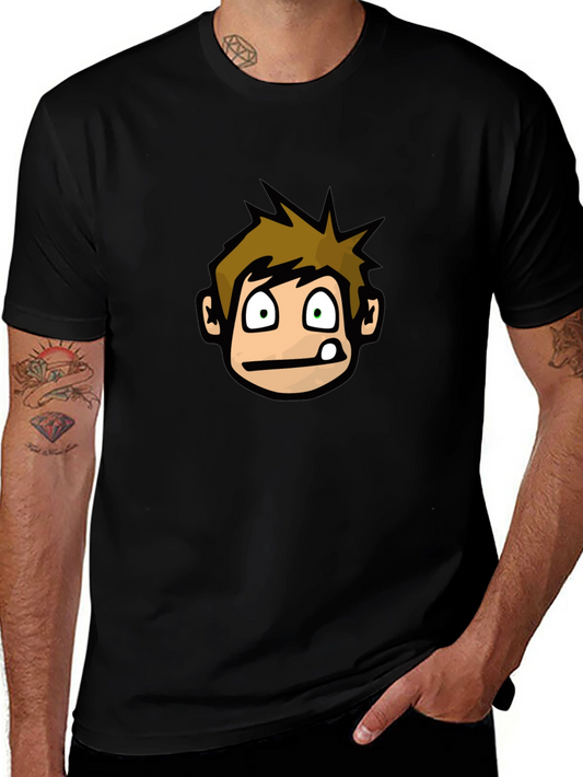 Cartoon Character Graphic Black T-Shirt