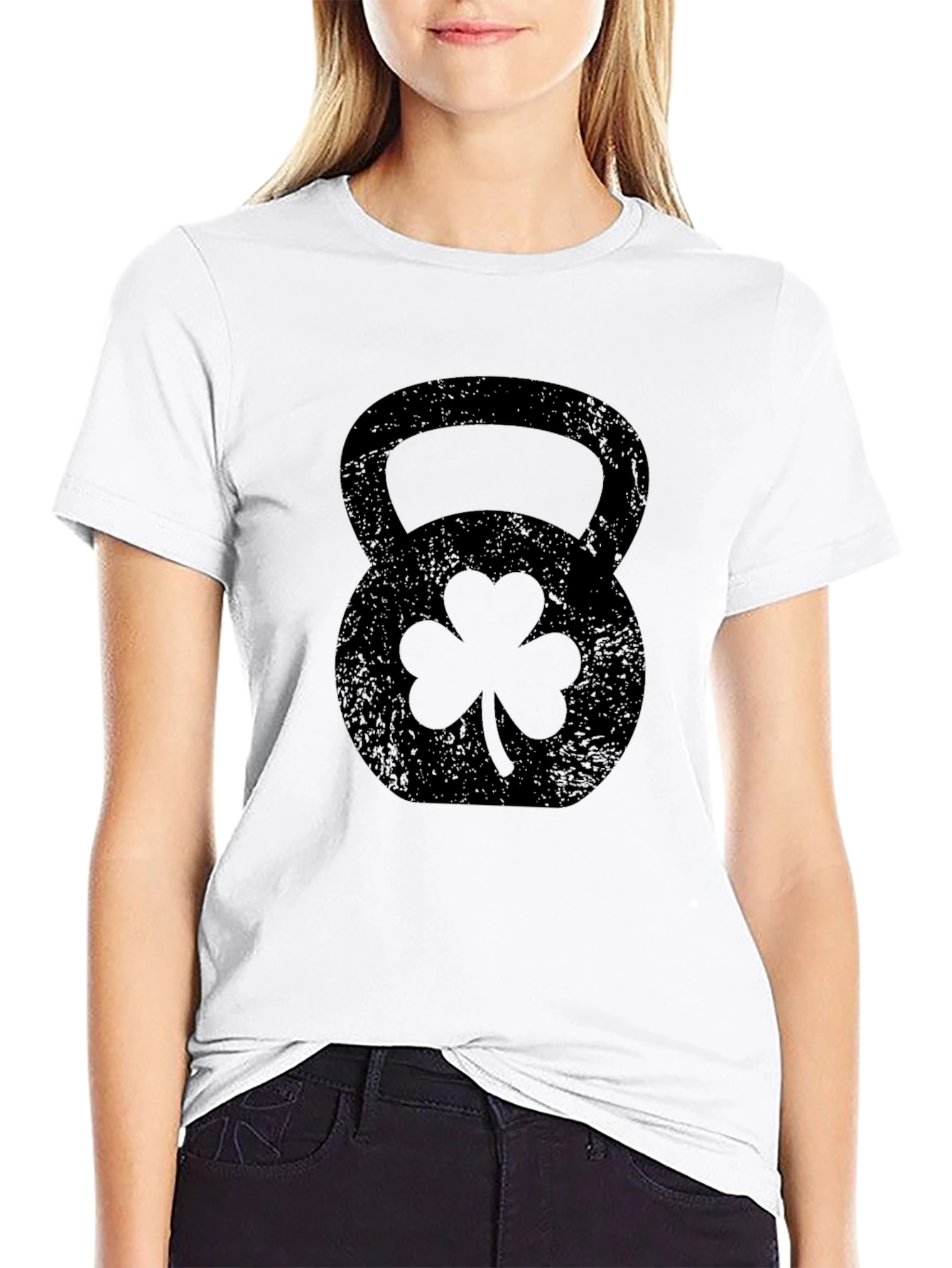St. Patricks Day Kettlebell Black T-Shirt