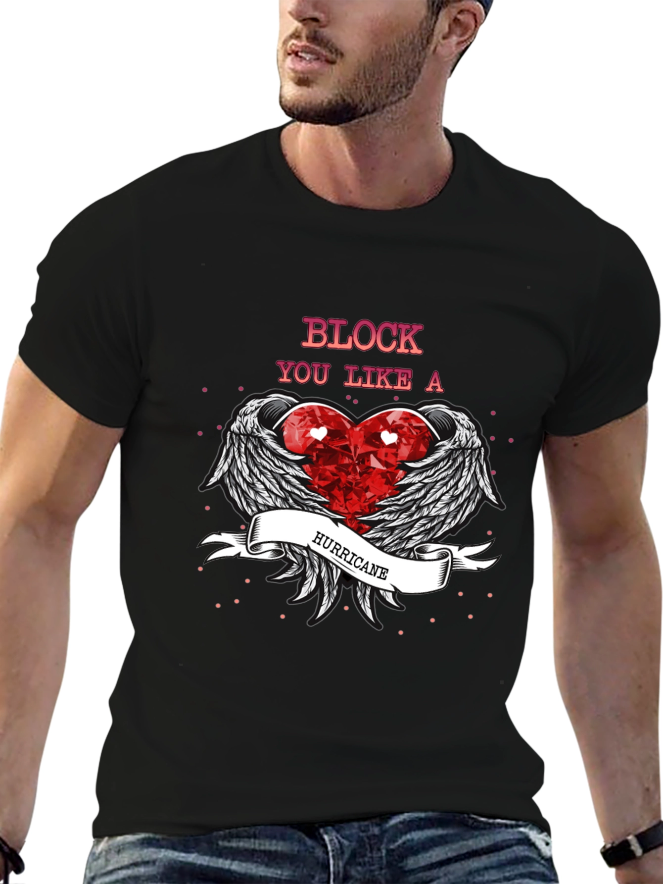 Block You Like a Hurricane Graphic T-Shirt