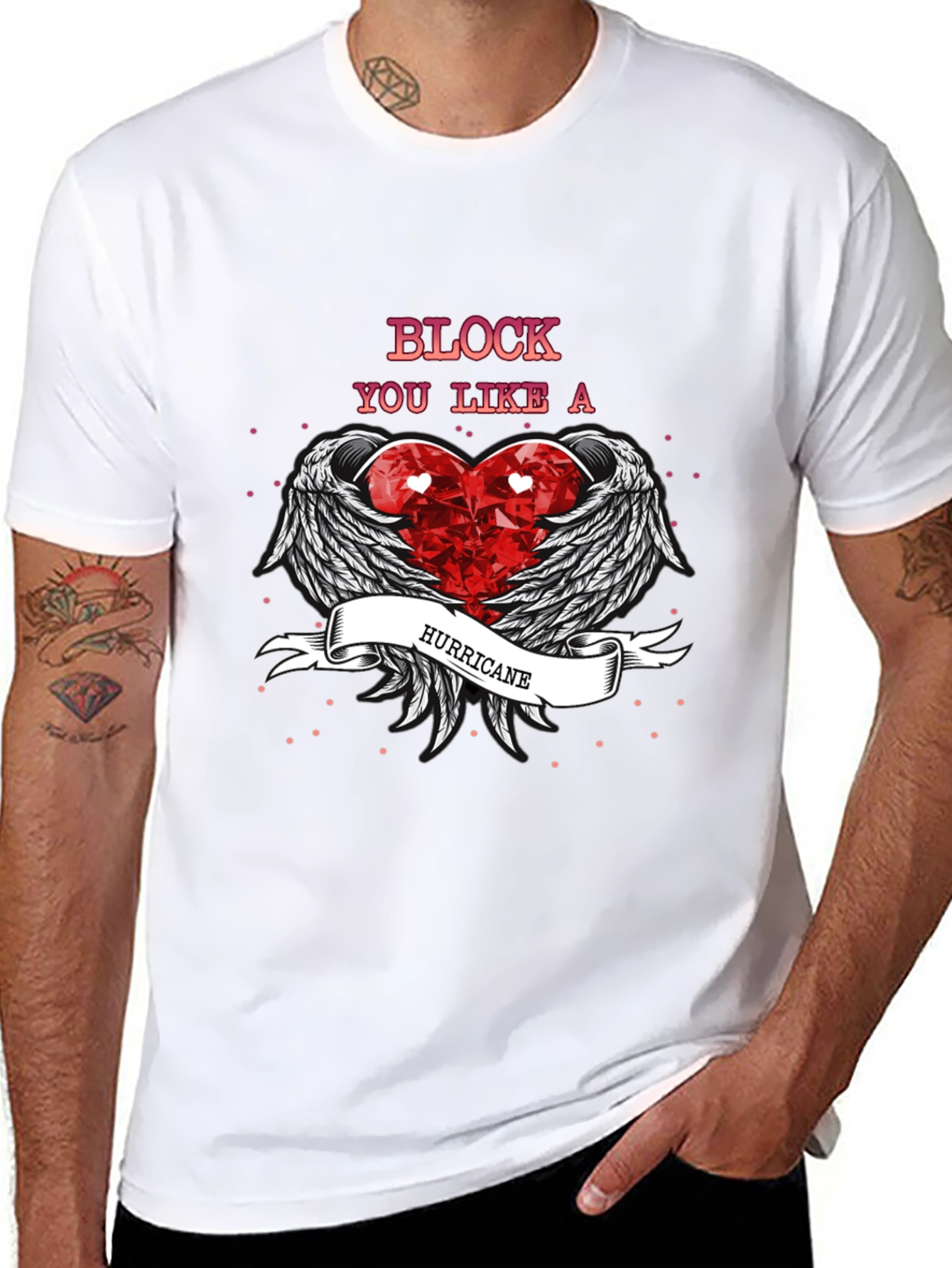 Block You Like a Hurricane Graphic T-Shirt