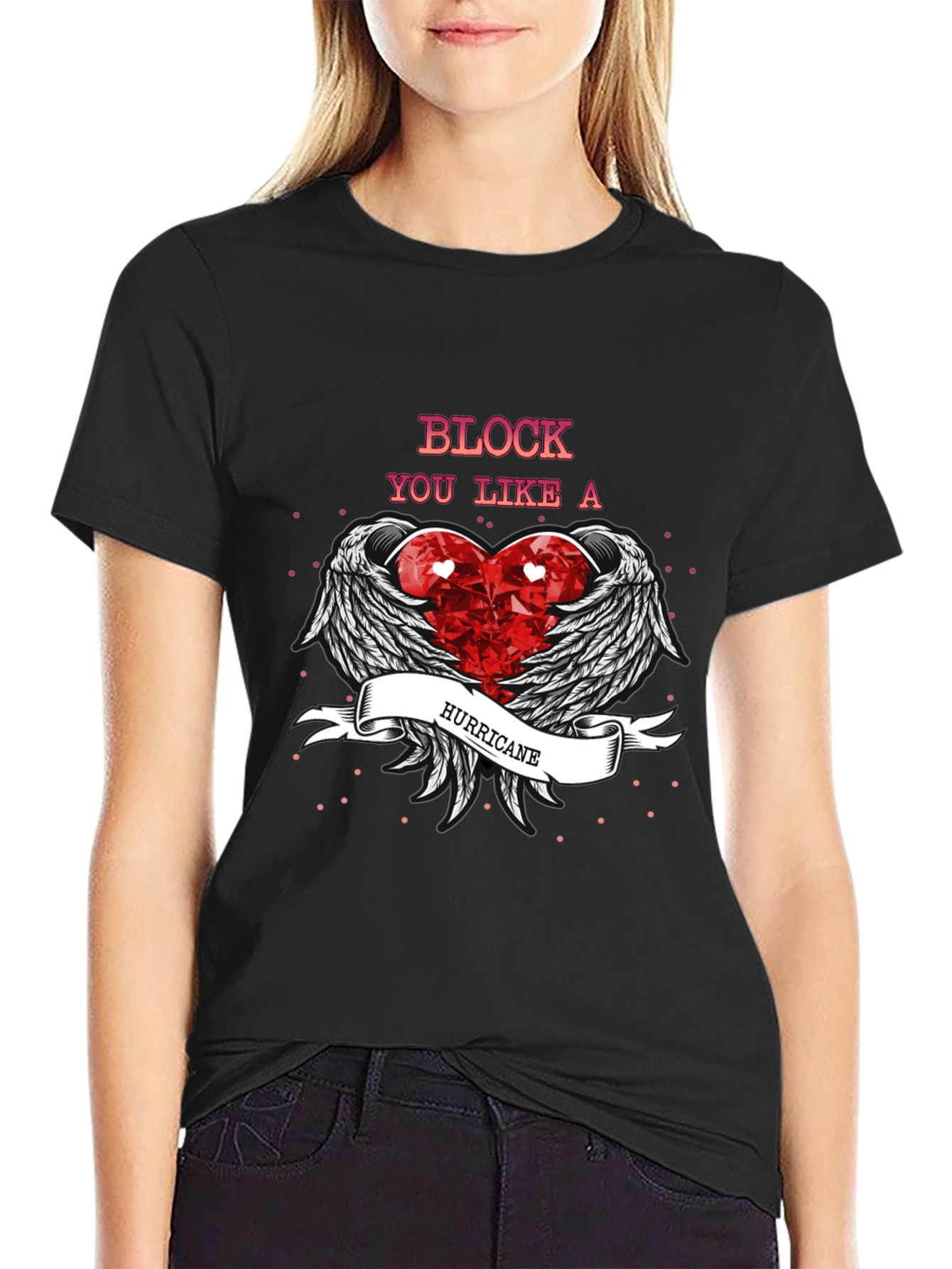 Block You Like a Hurricane Graphic T-Shirt