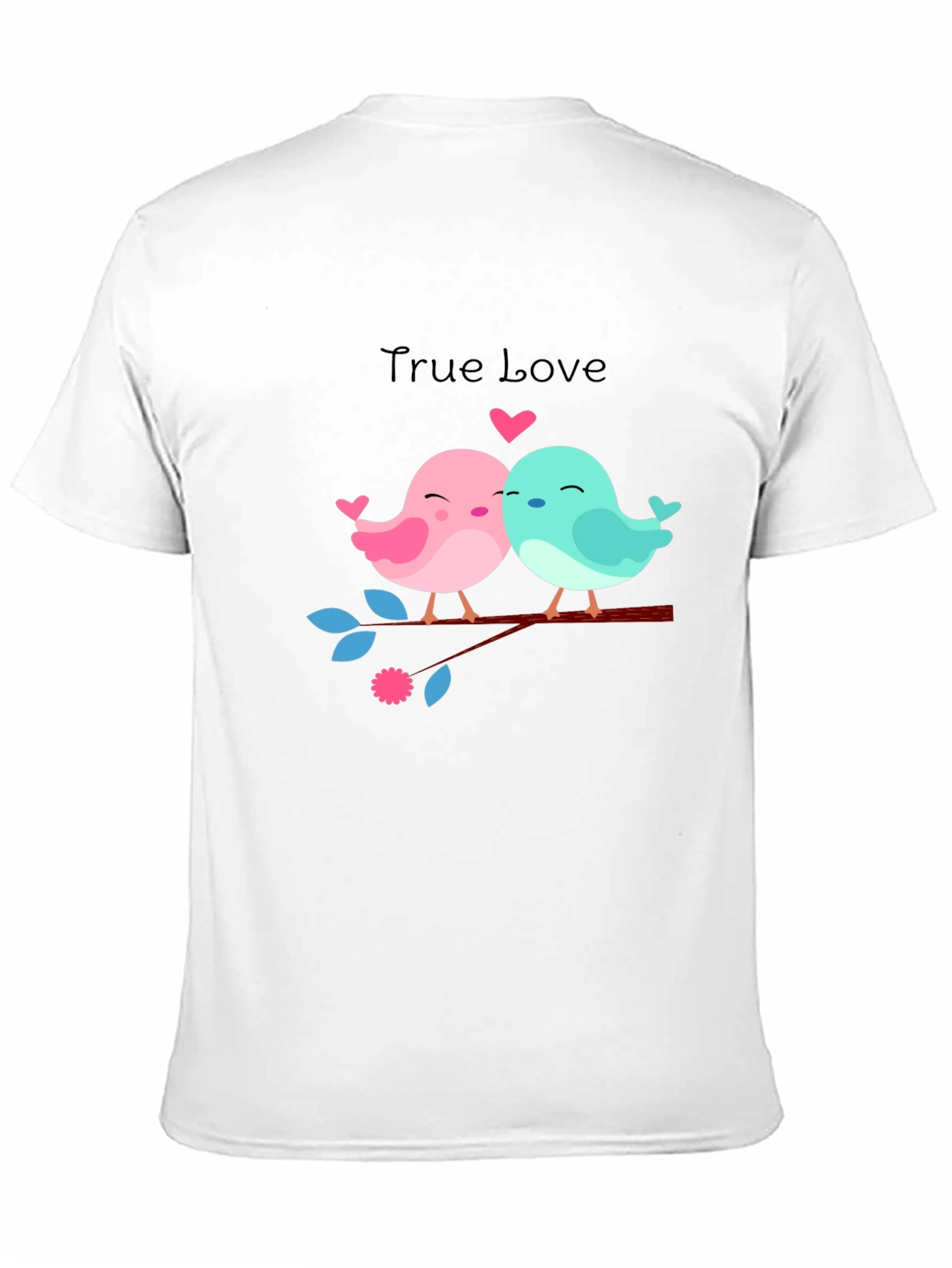 True Love Birds Graphic Tee - Black