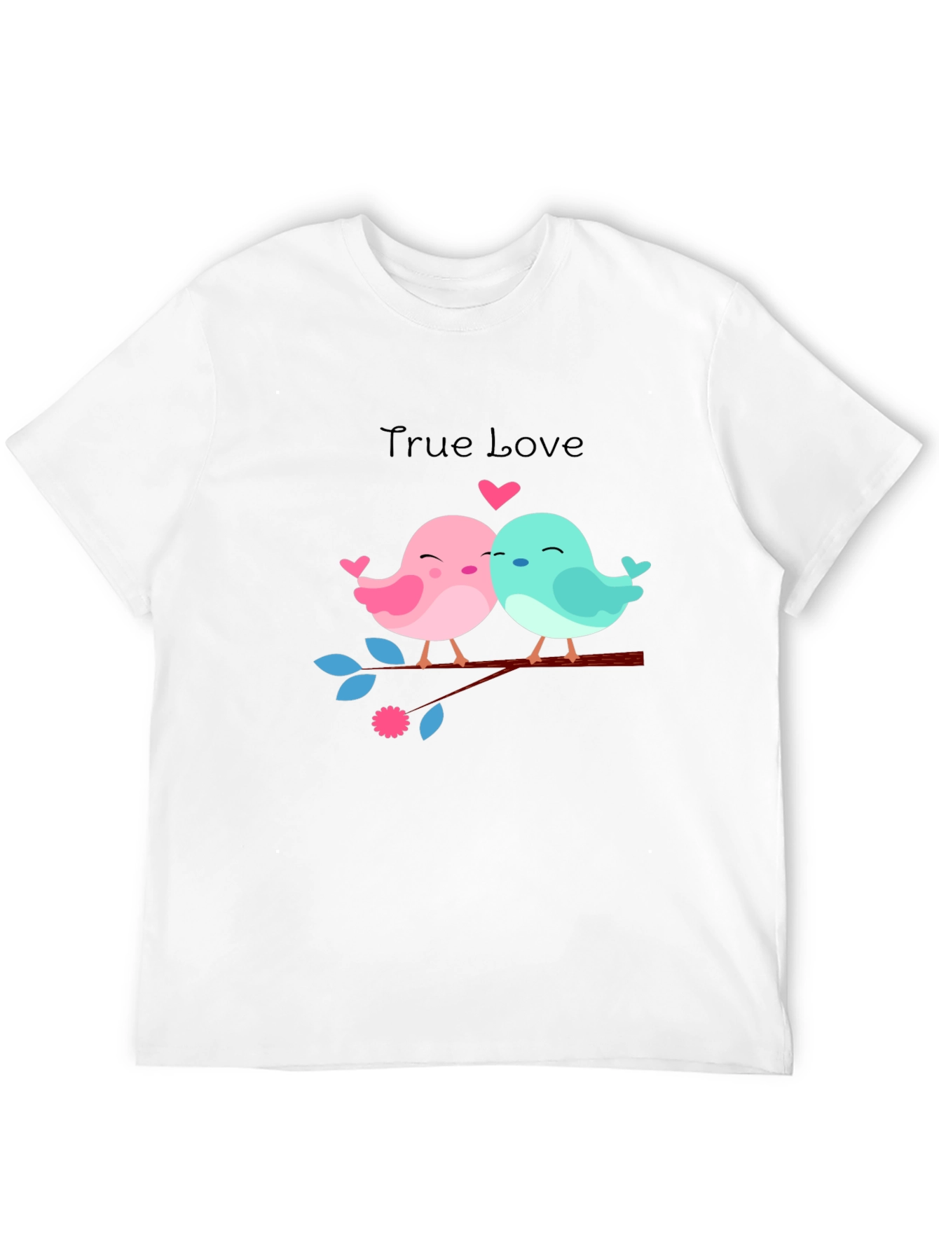 True Love Birds Graphic Tee - Black