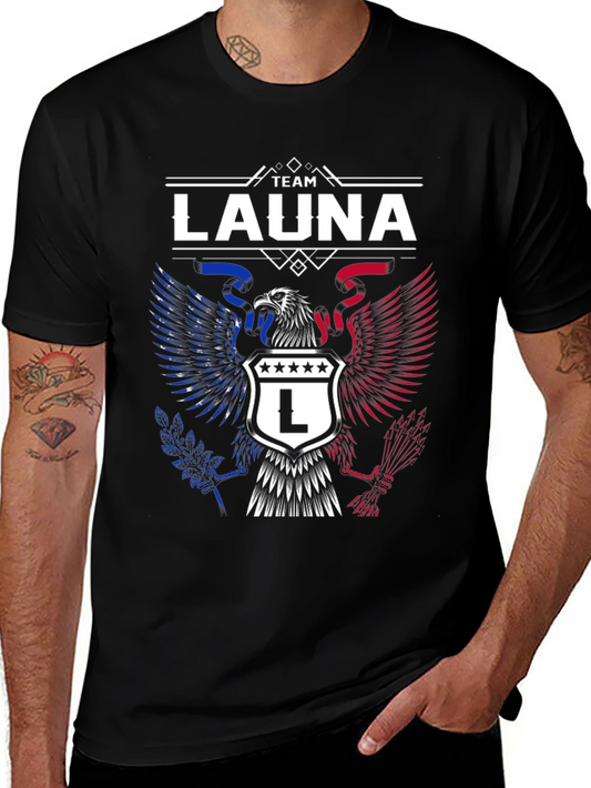 Team Launa Eagle Crest Graphic T-Shirt