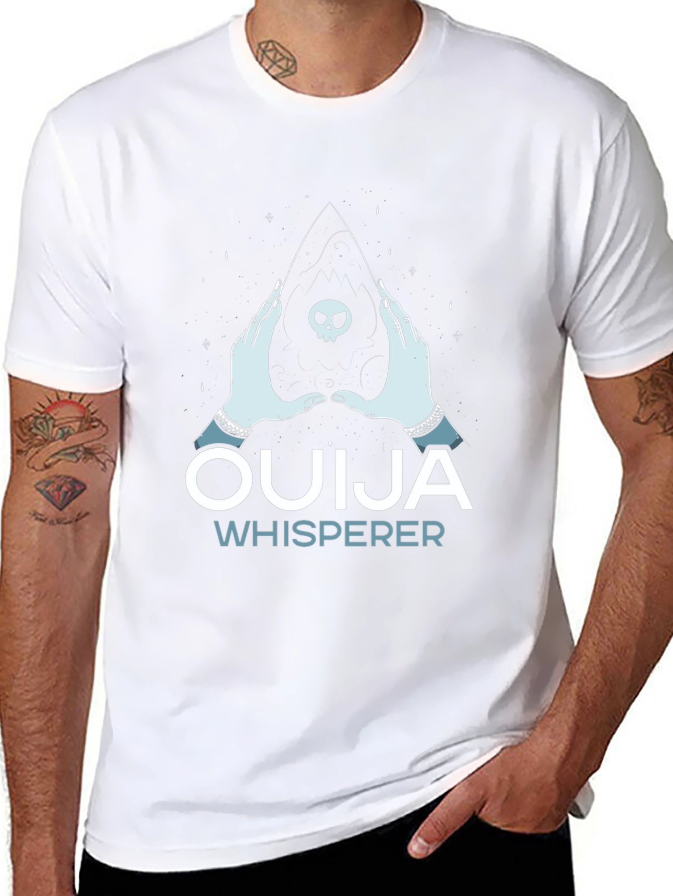 Ouija Whisperer Graphic T-Shirt - Gothic Spiritual Tee