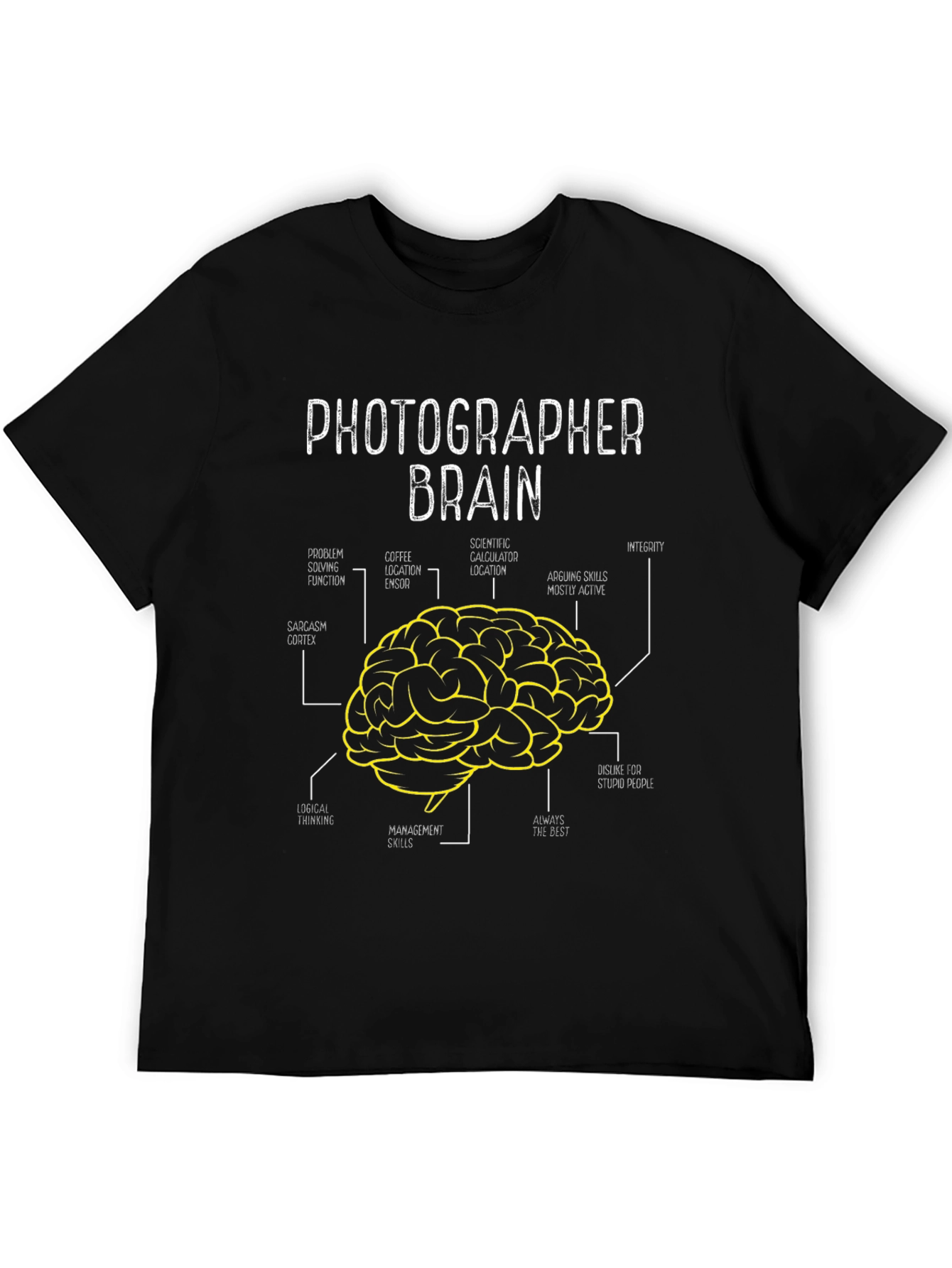 Photographer Brain Anatomy Graphic T-Shirt