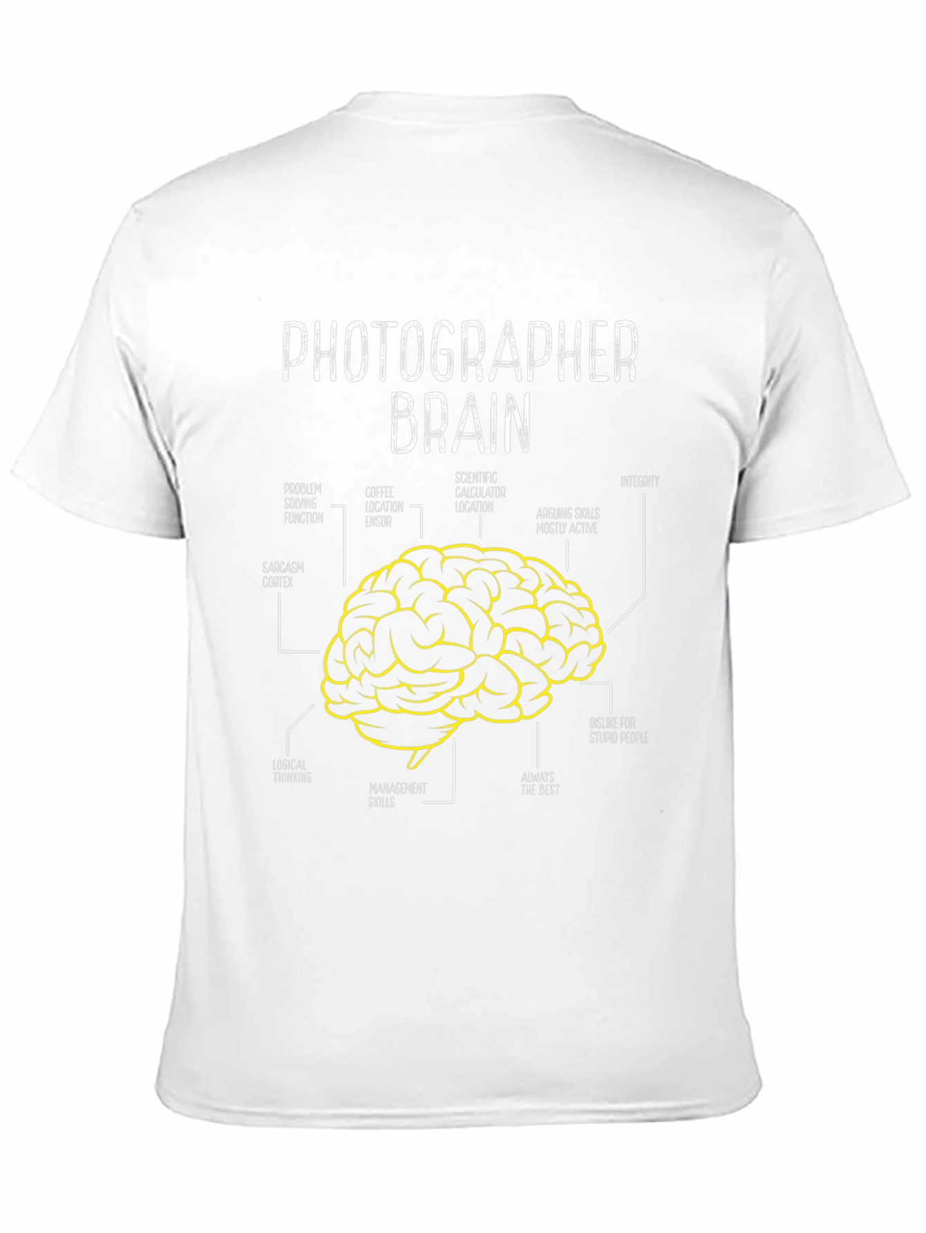 Photographer Brain Anatomy Graphic T-Shirt