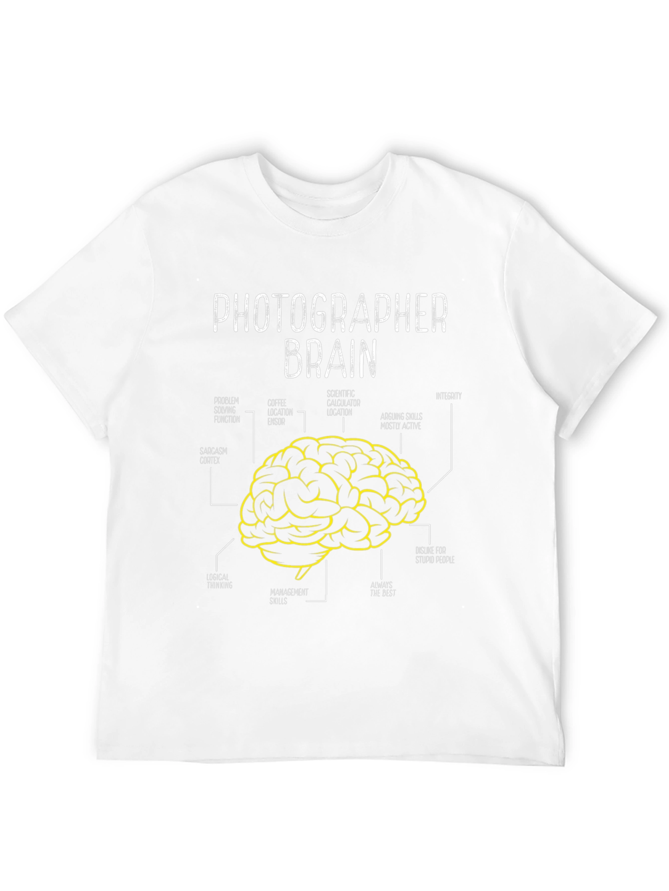 Photographer Brain Anatomy Graphic T-Shirt