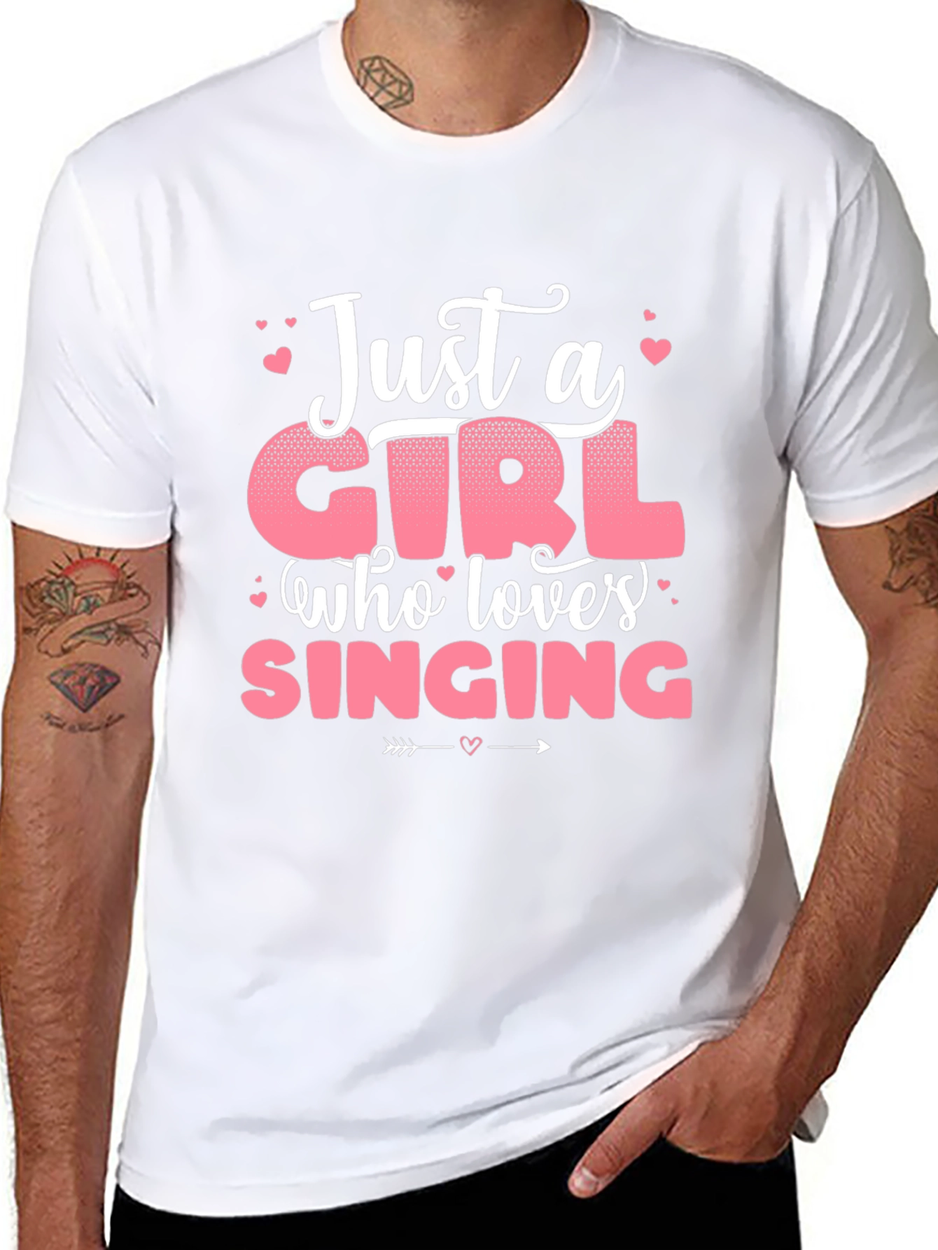 Just a Girl Who Loves Singing T-Shirt
