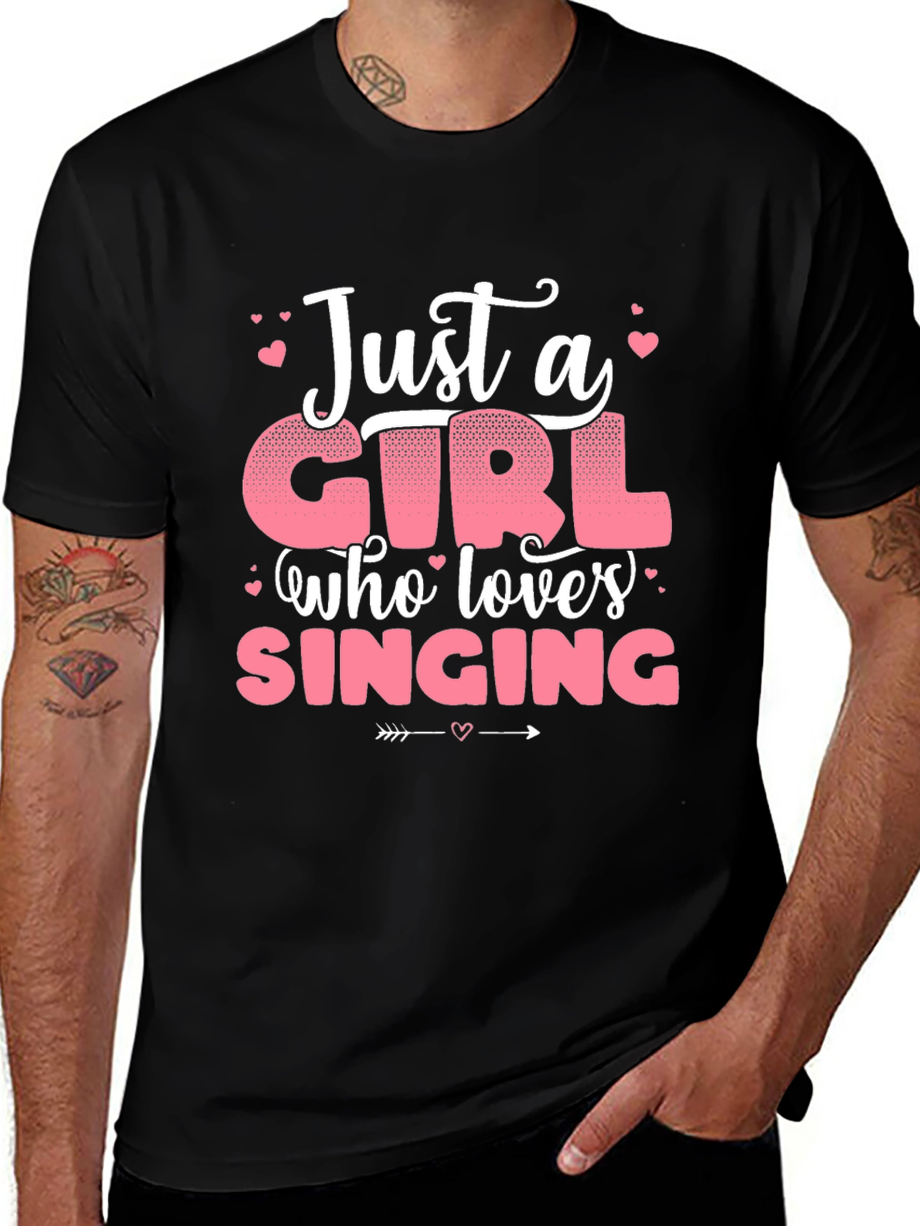 Just a Girl Who Loves Singing T-Shirt