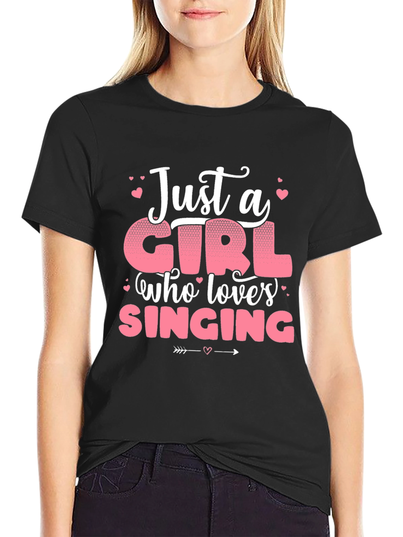 Just a Girl Who Loves Singing T-Shirt