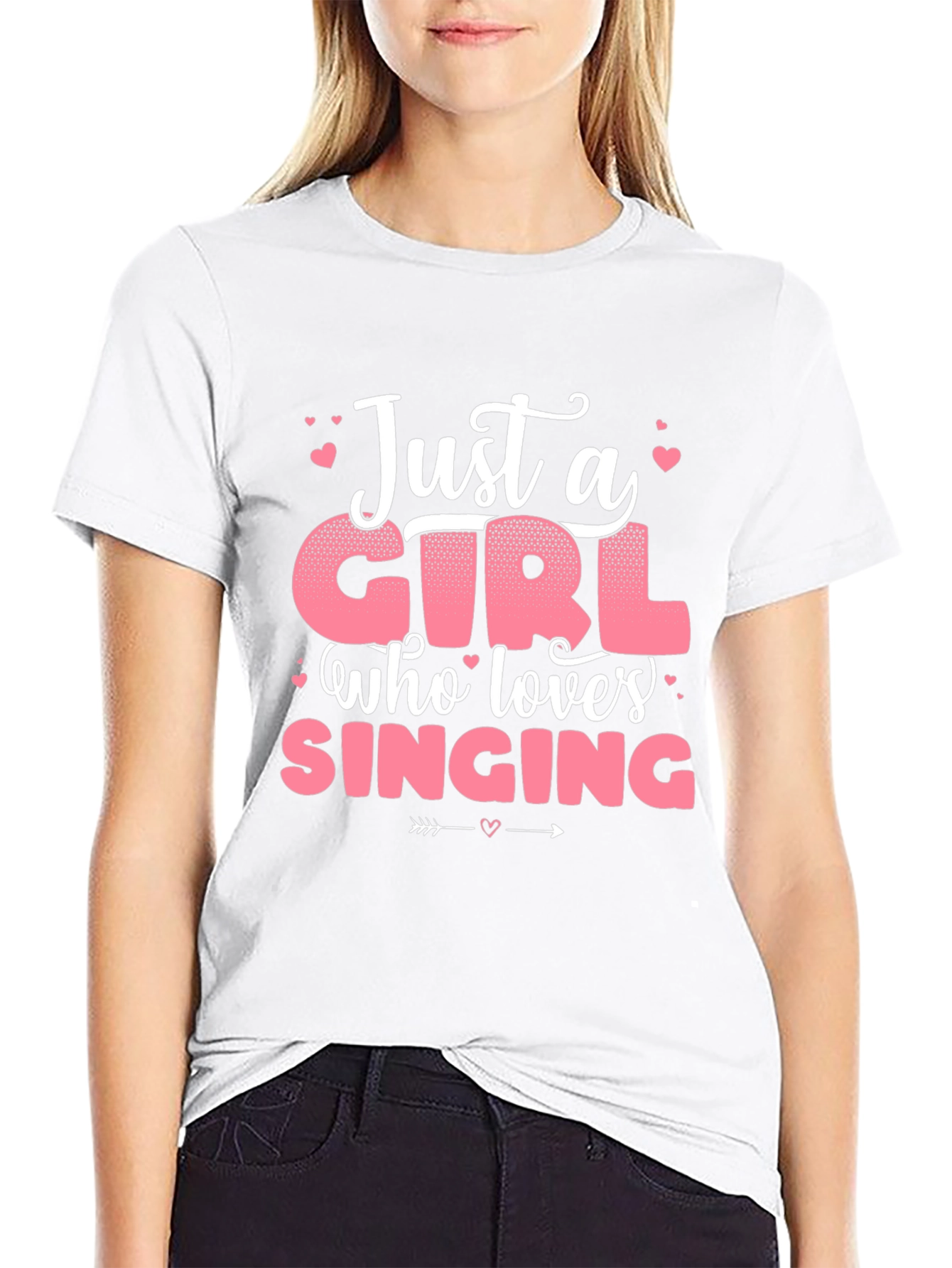 Just a Girl Who Loves Singing T-Shirt
